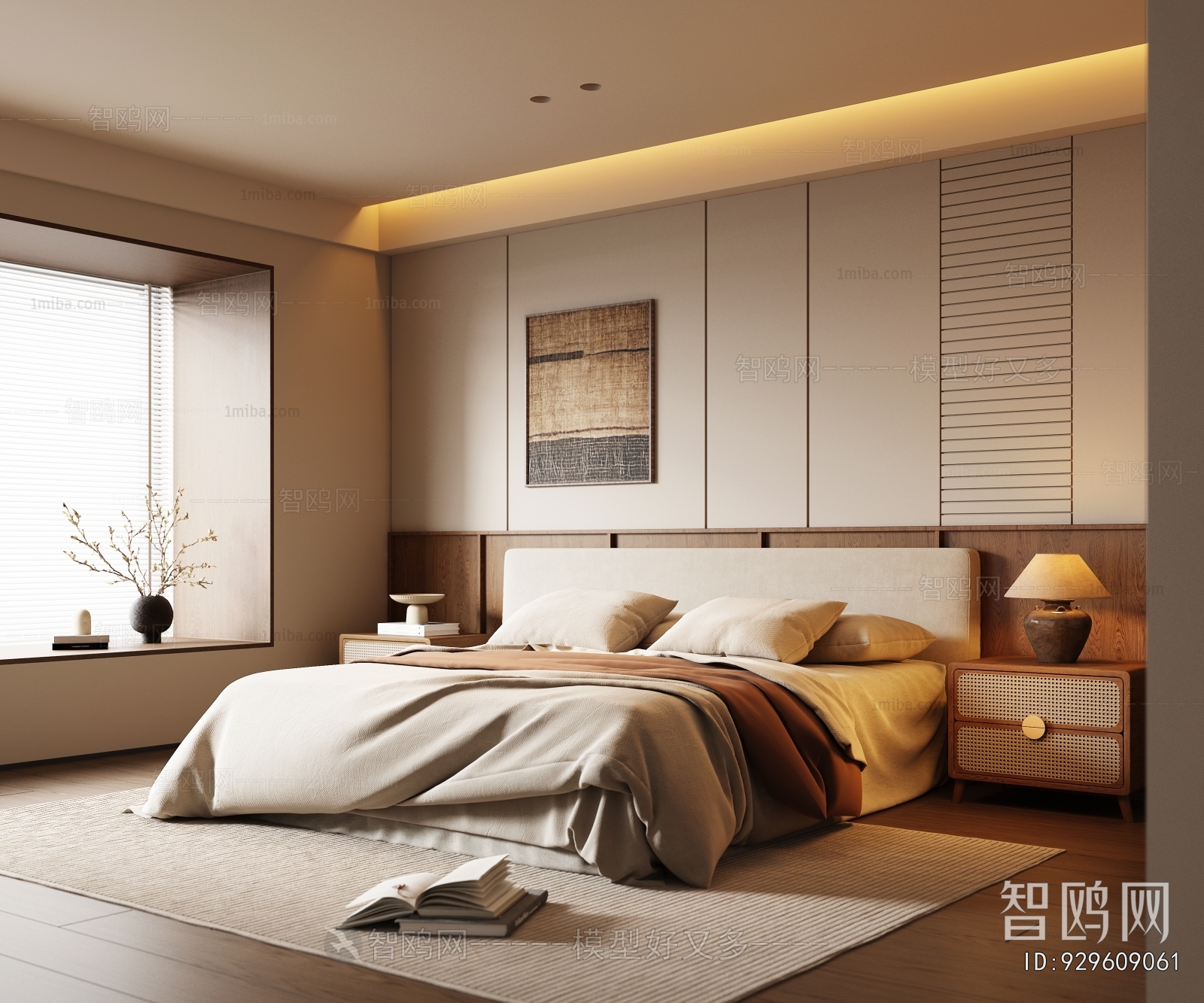 Wabi-sabi Style Bedroom