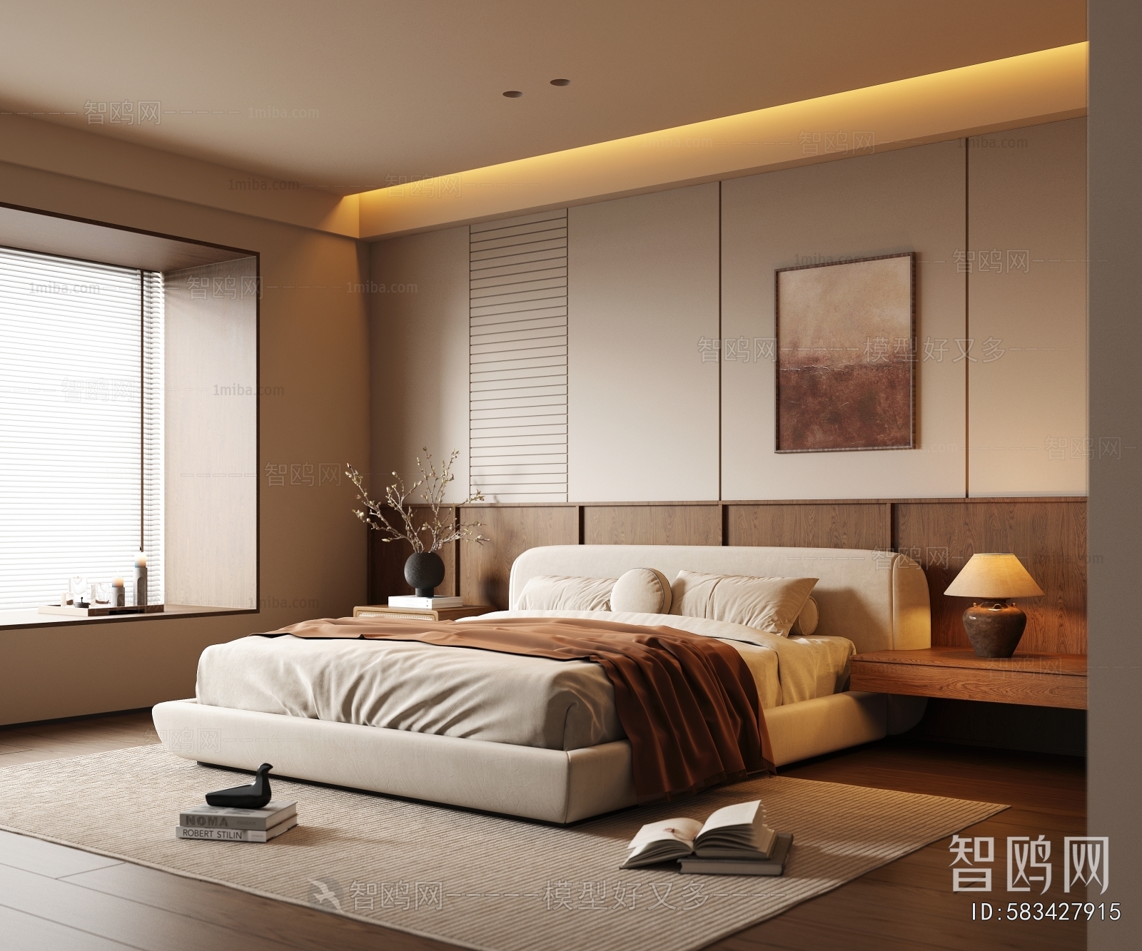 Wabi-sabi Style Bedroom