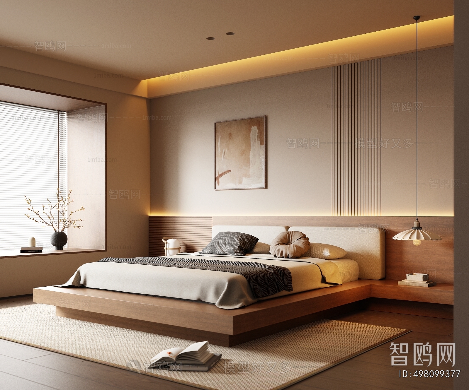 Wabi-sabi Style Bedroom