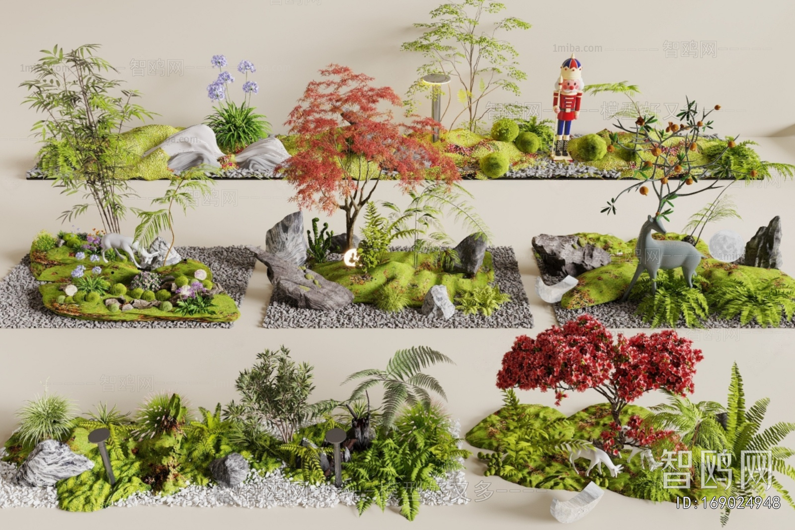现代景观植物小品组合