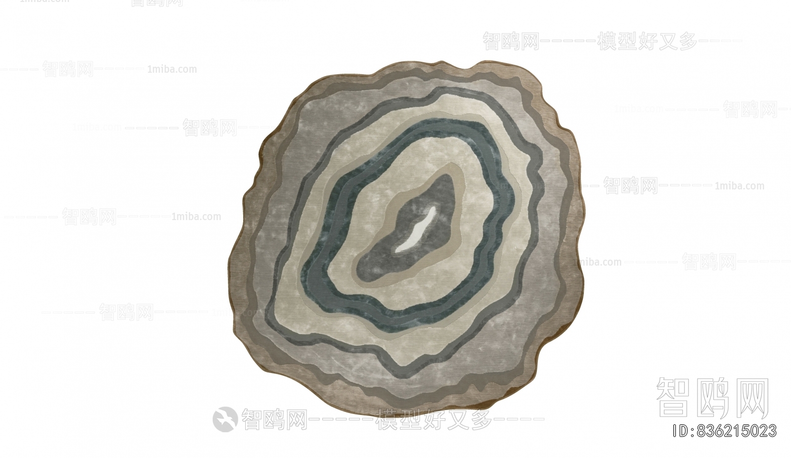 现代复古不规则地毯