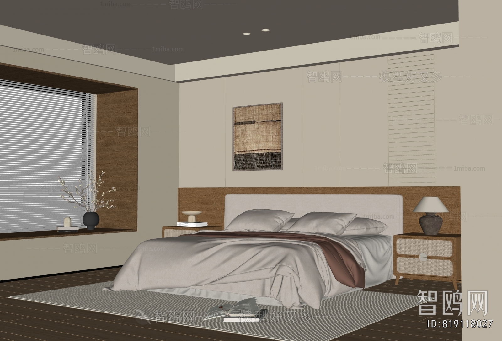 Wabi-sabi Style Bedroom