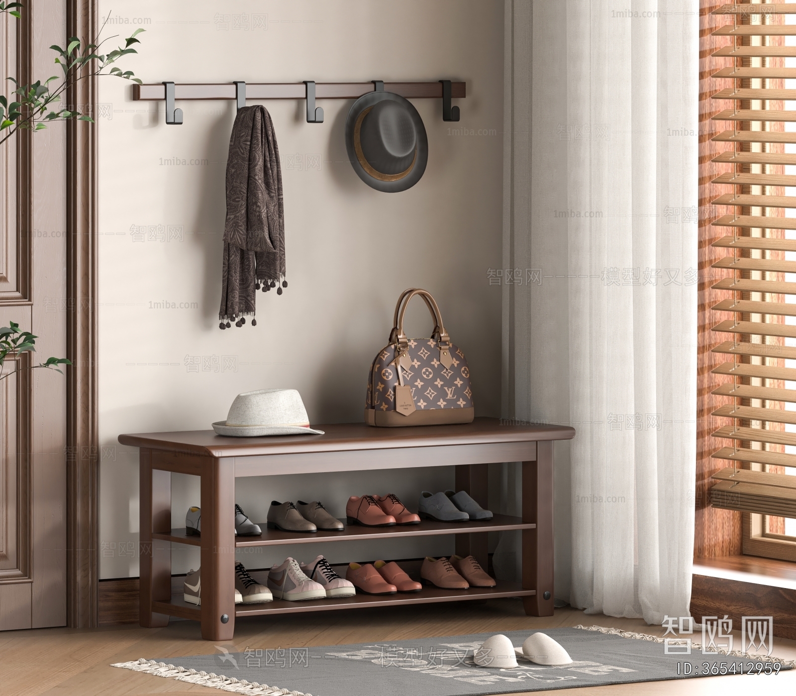 Modern Stool For Changing Shoes