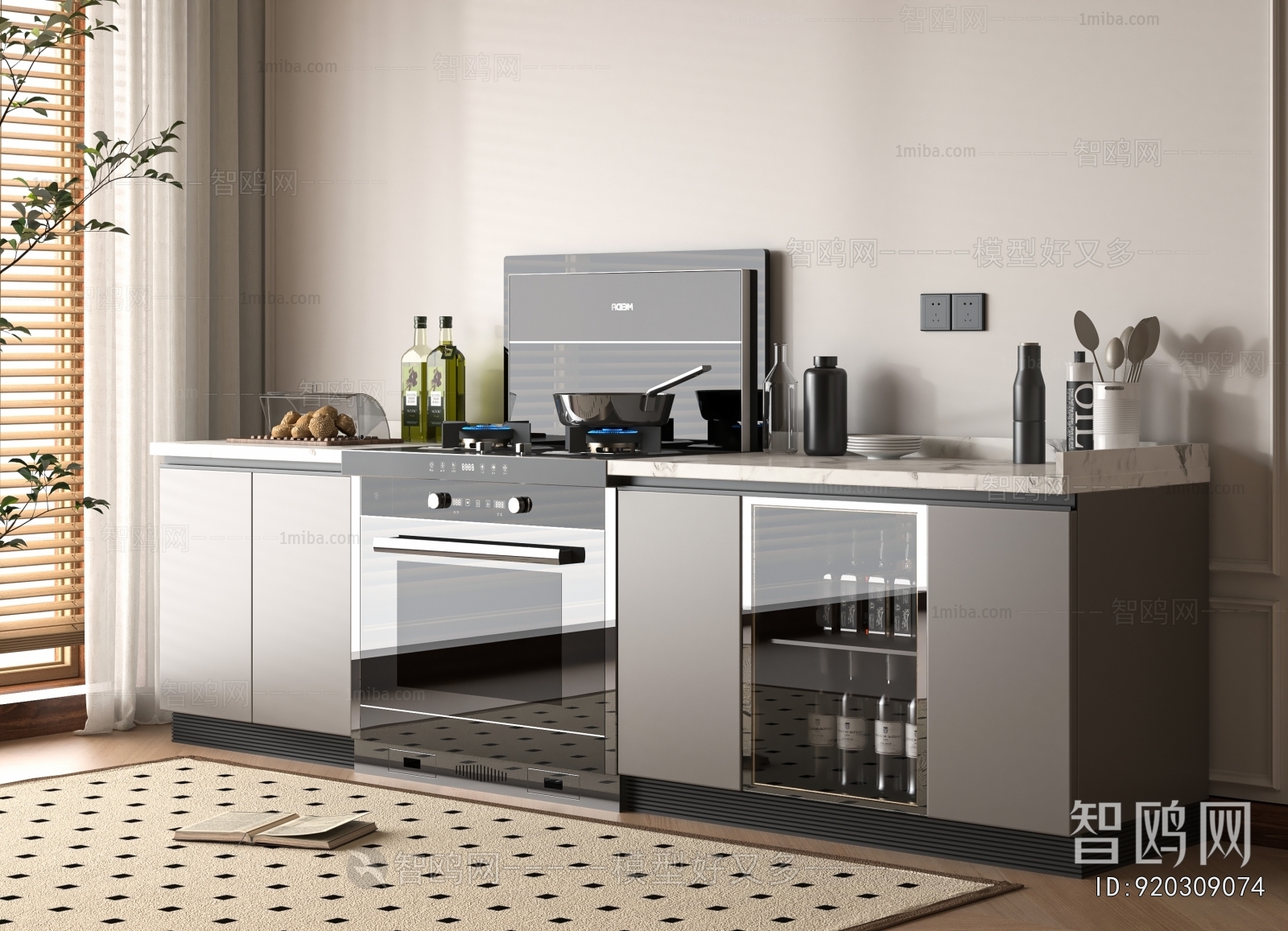 Modern Kitchen Electric Gas Range