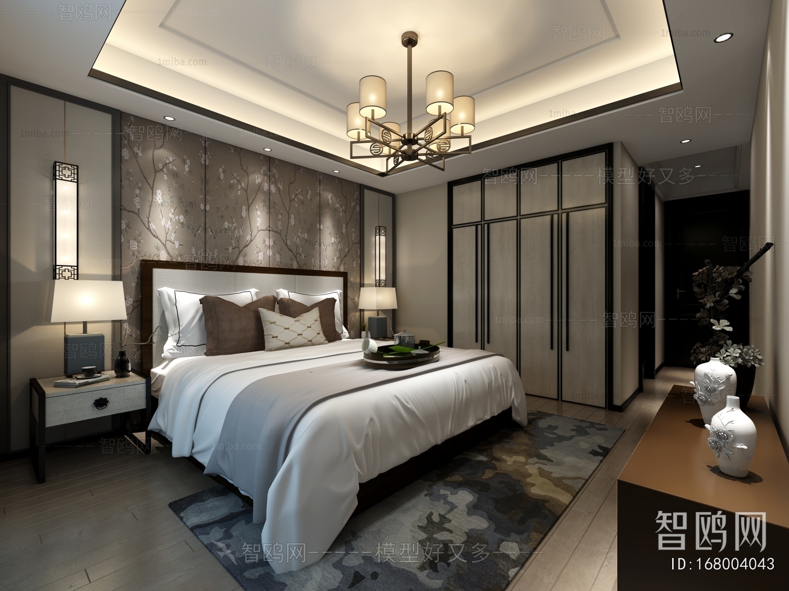 New Chinese Style Bedroom