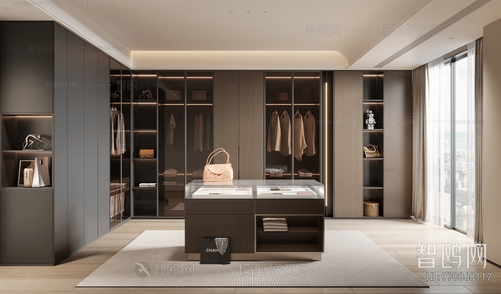 Modern Clothes Storage Area