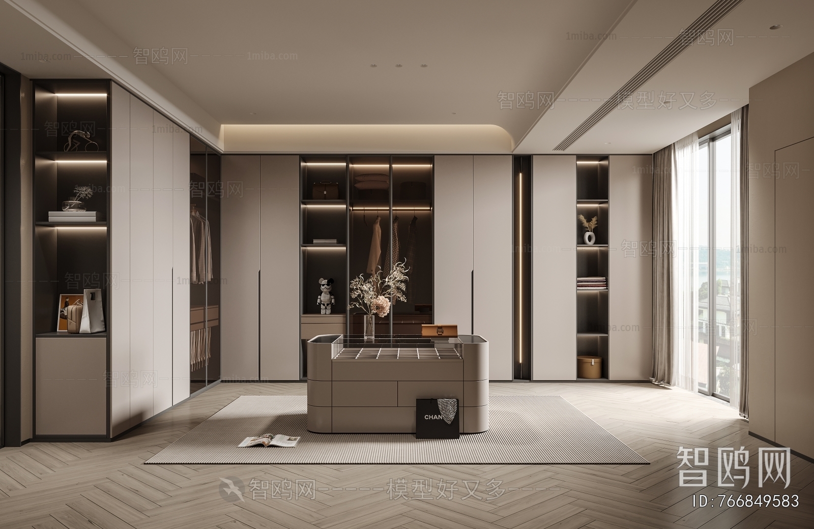 Modern Clothes Storage Area