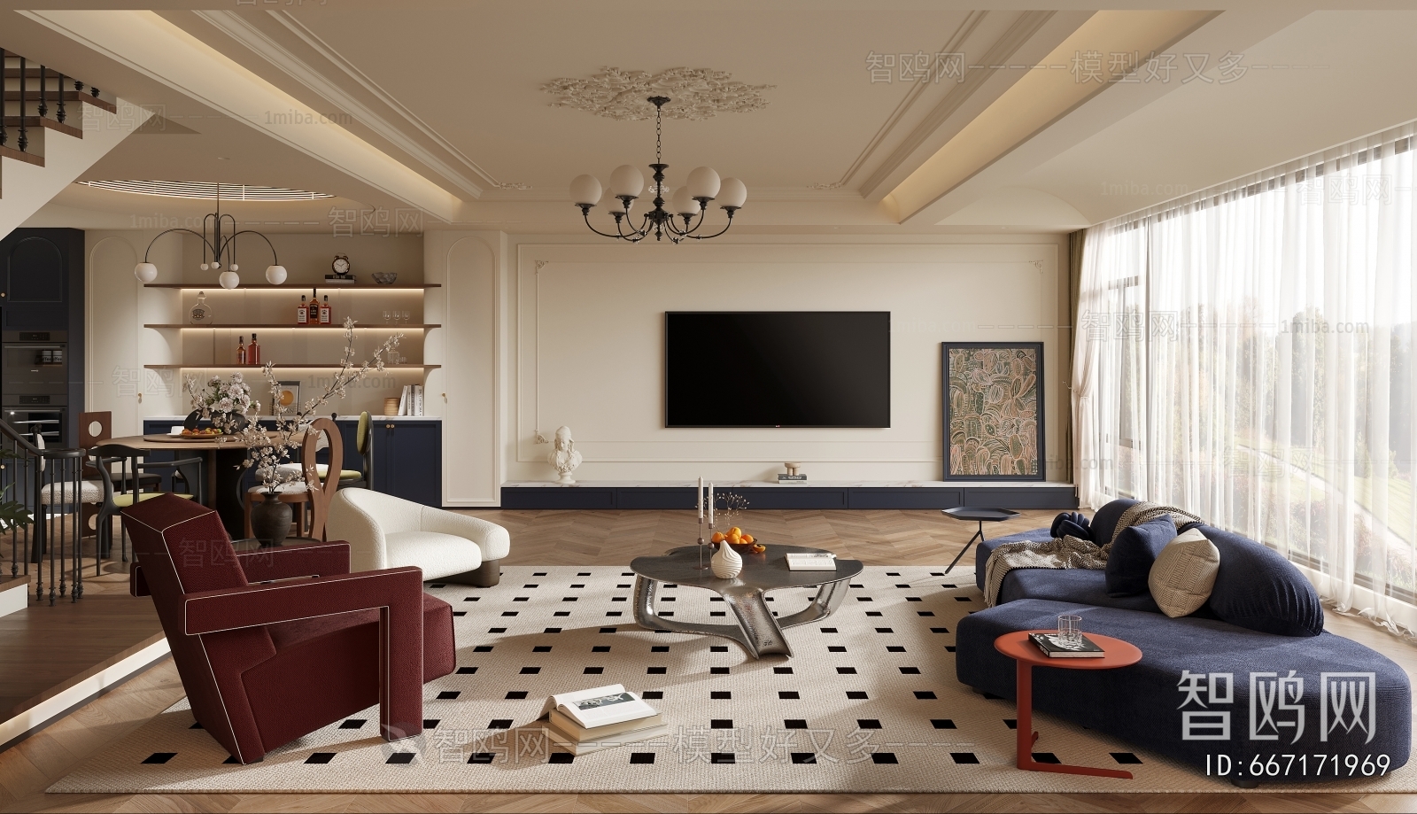 French Style A Living Room