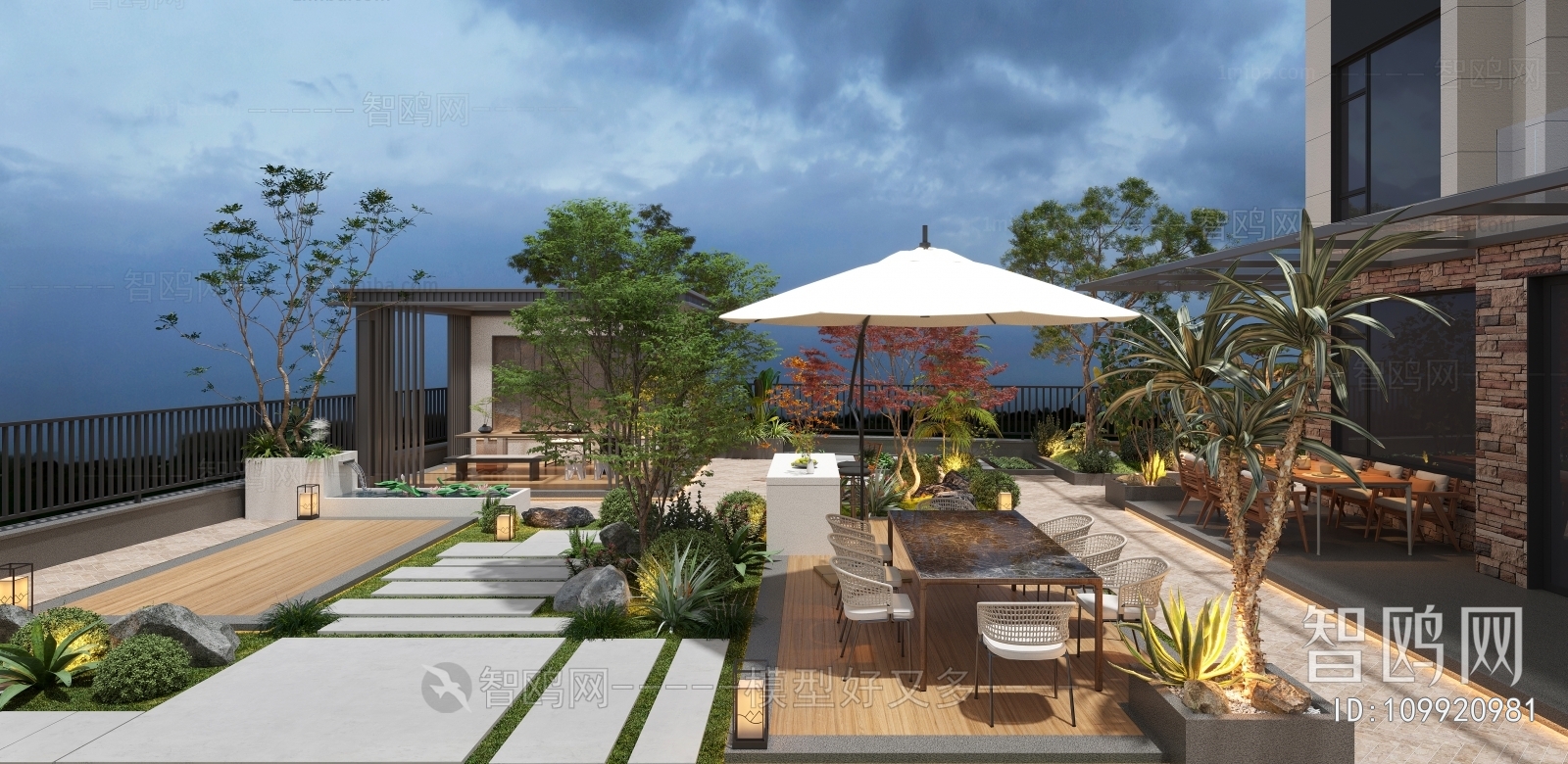 Modern Courtyard/landscape