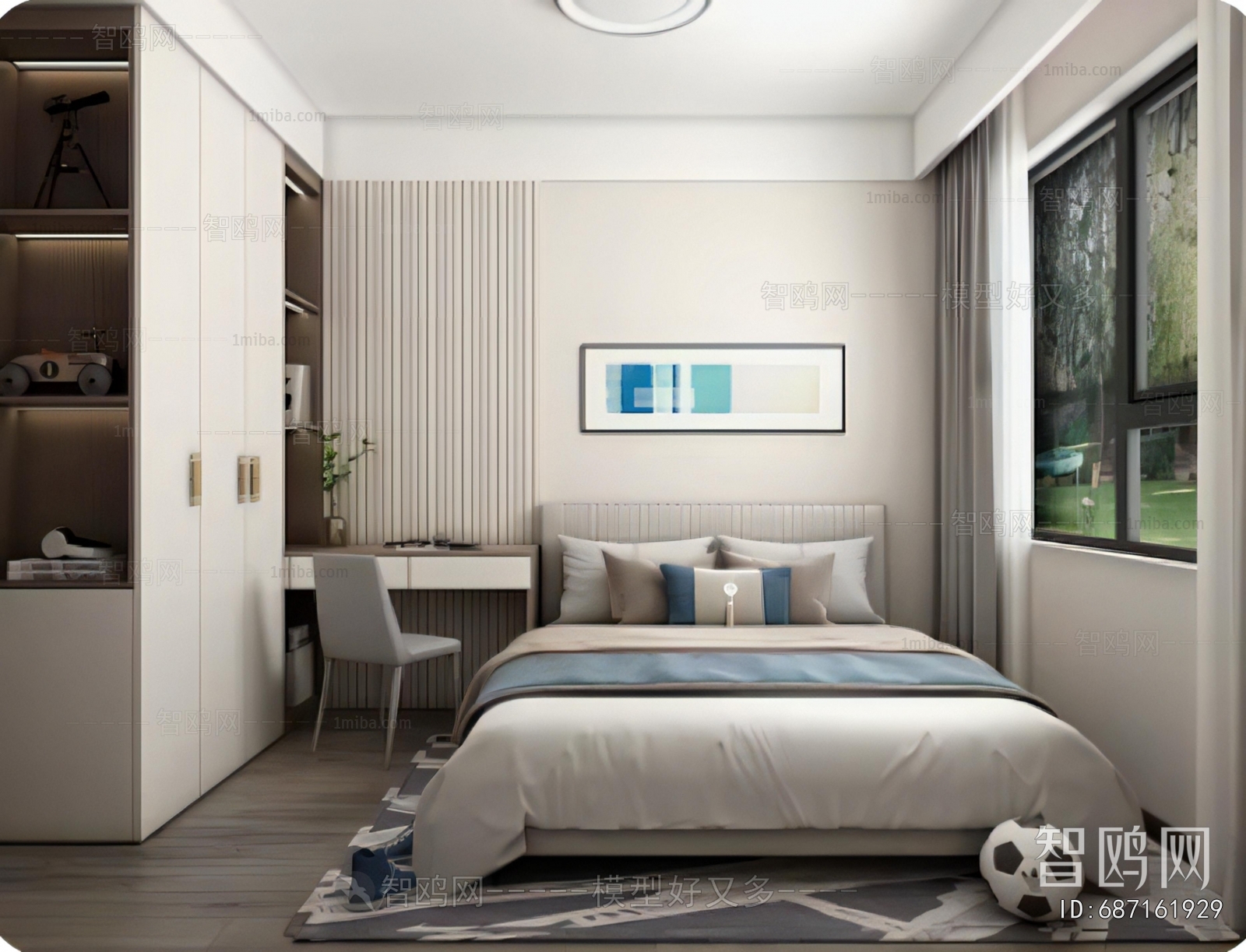 Modern Boy's Room And Son's Room