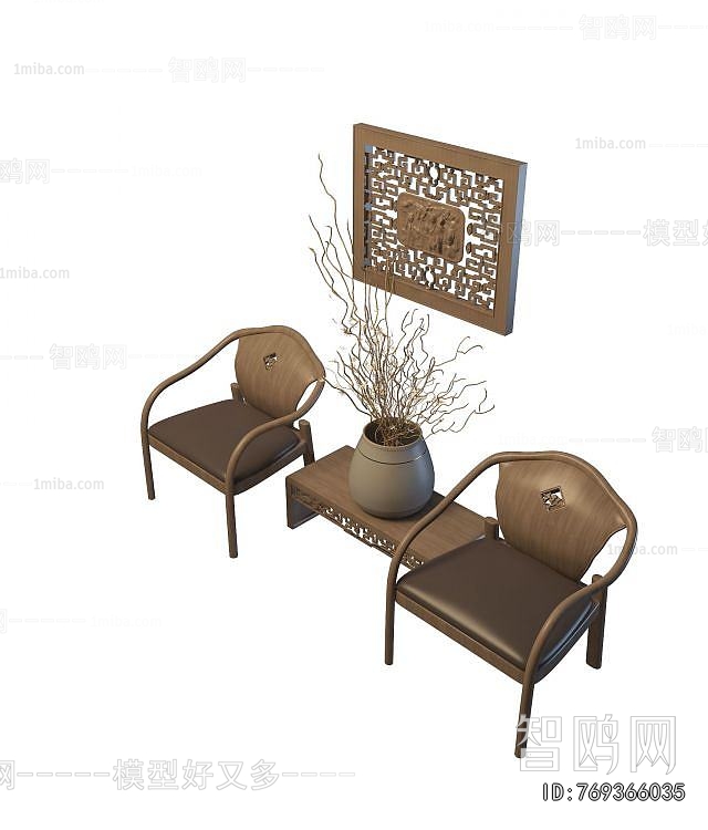 New Chinese Style Lounge Chair