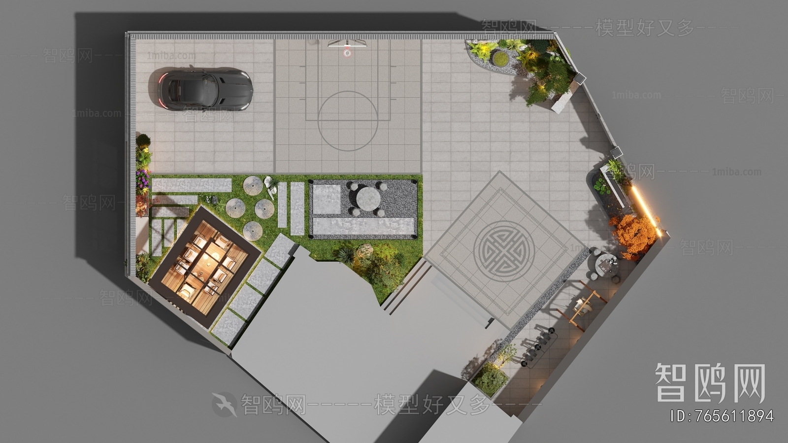 Modern Courtyard/landscape