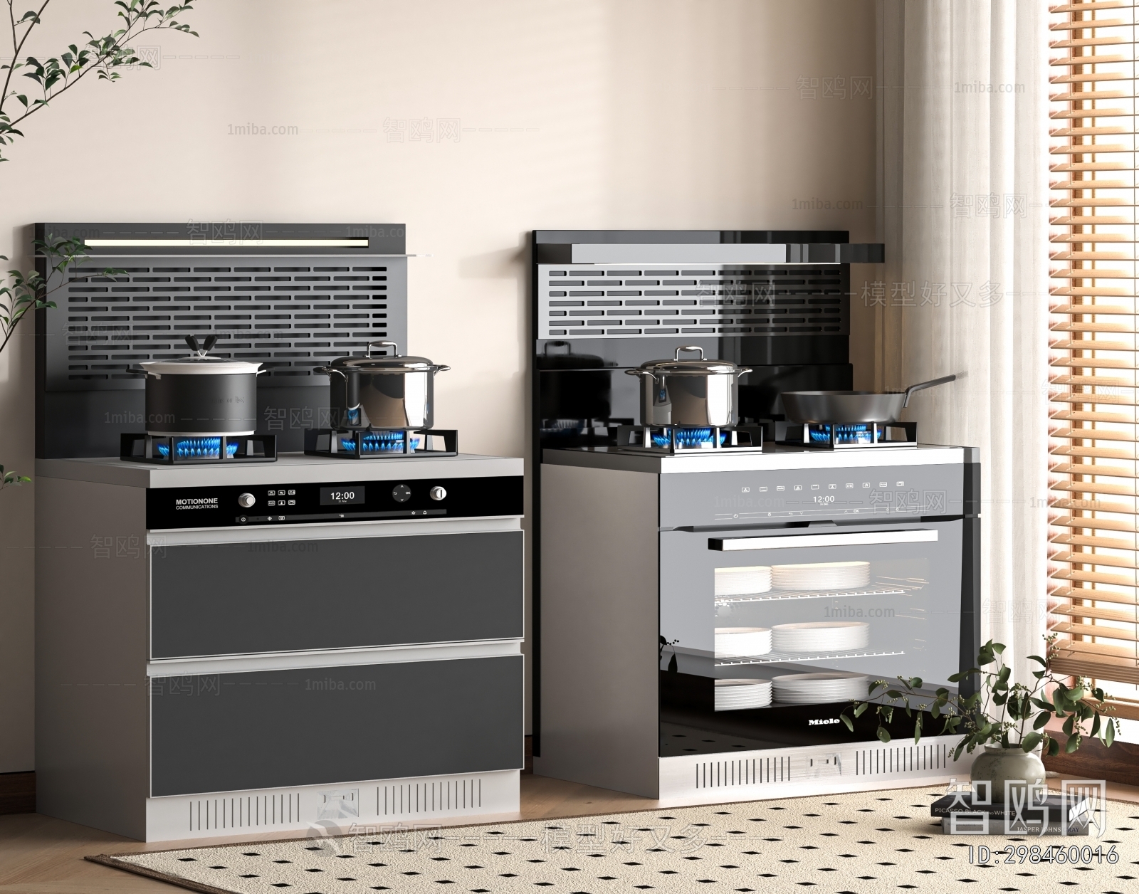 Modern Kitchen Electric Gas Range