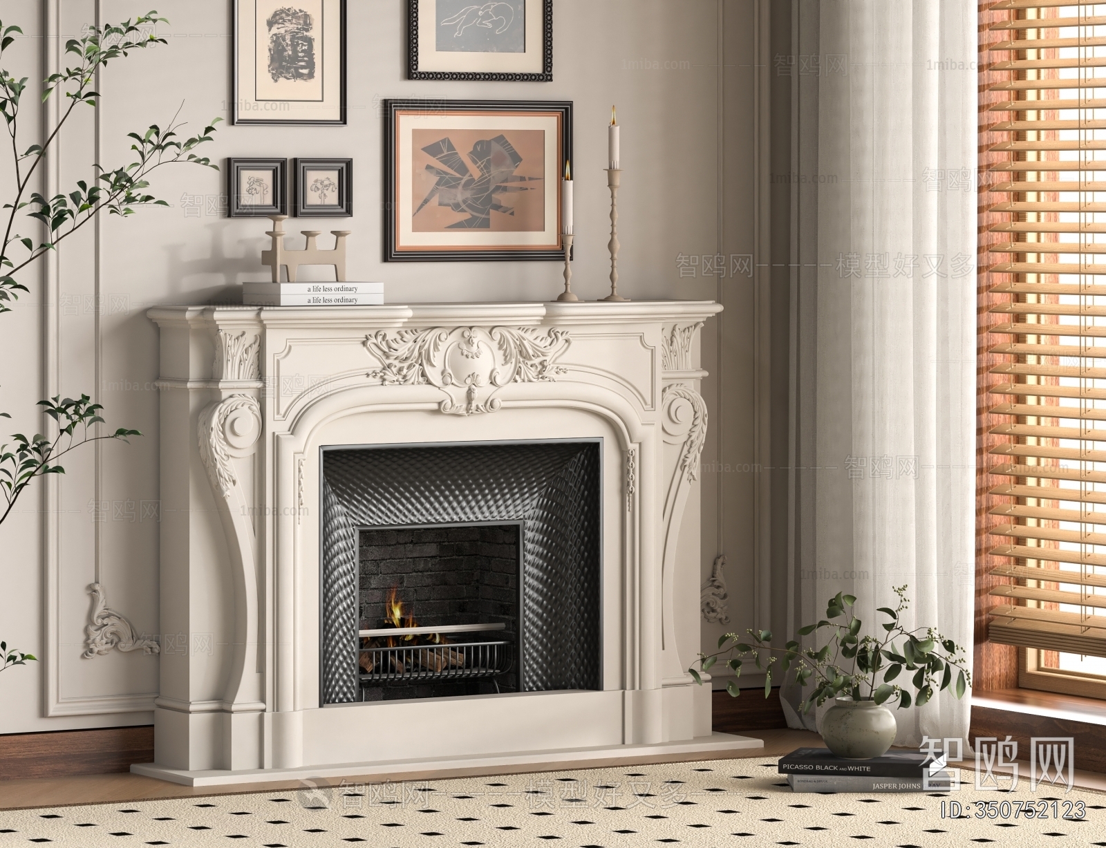 French Style Fireplace