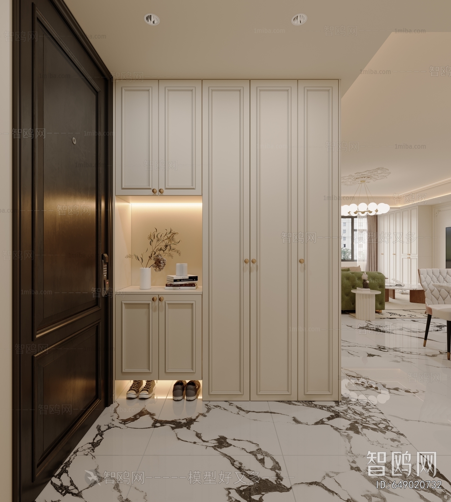 French Style Shoe Cabinet