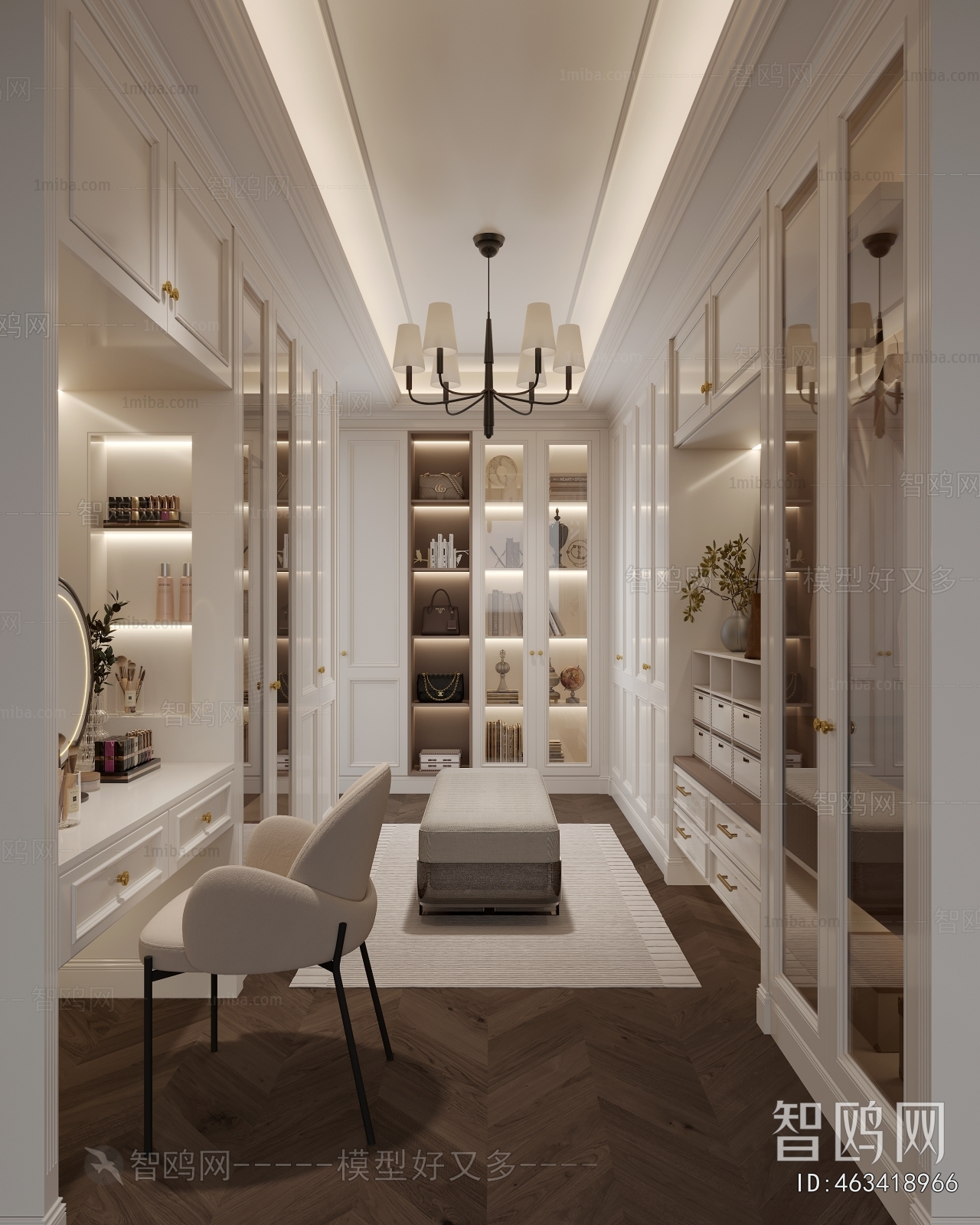 French Style Clothes Storage Area