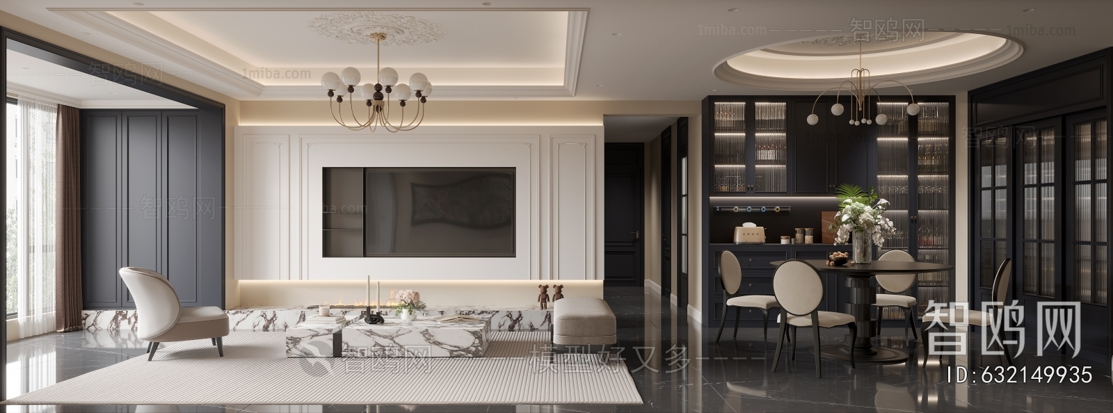 French Style A Living Room