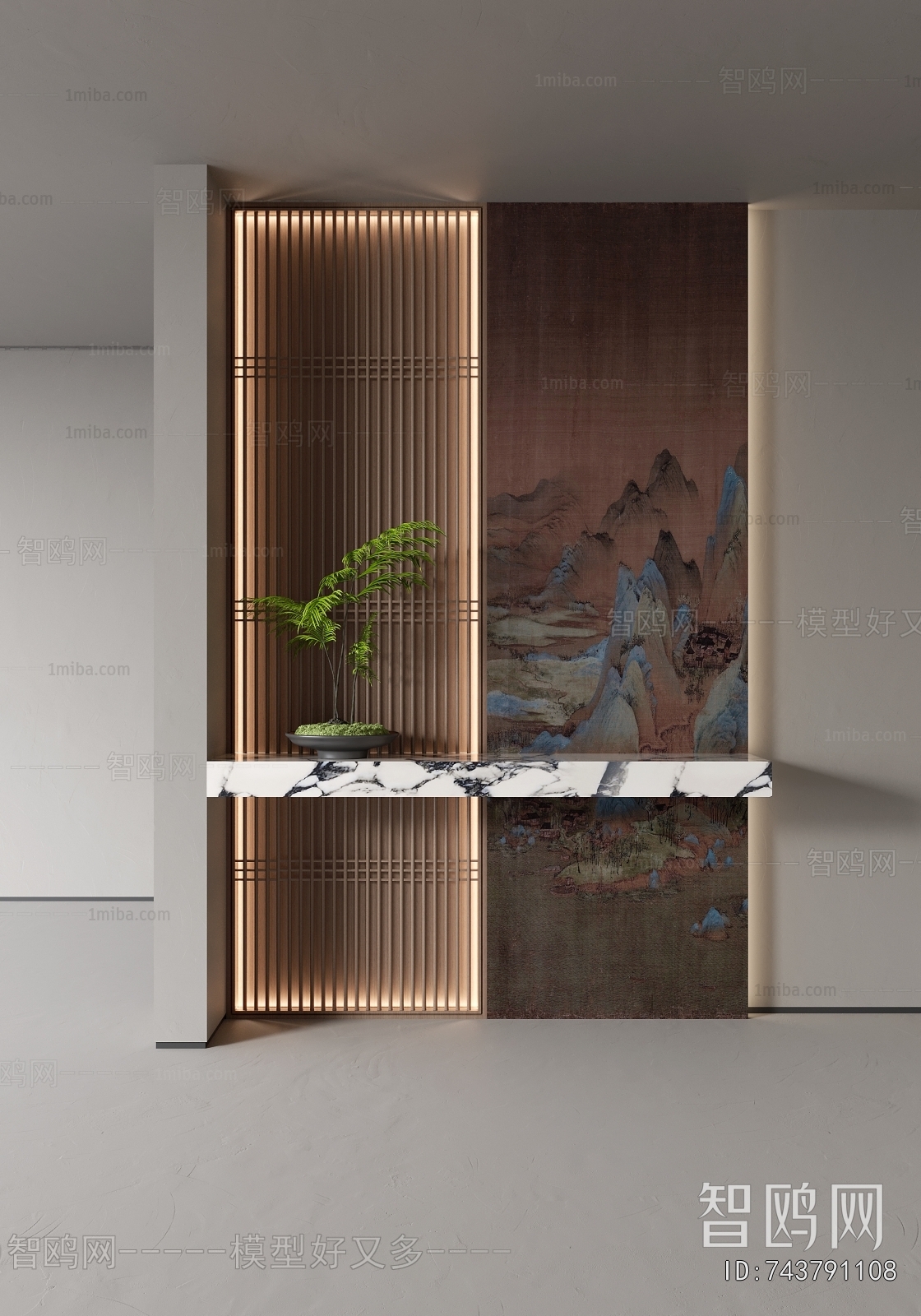 New Chinese Style Hallway