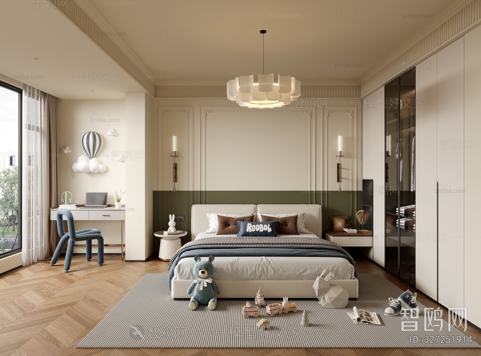 French Style Boy's Room And Son's Room