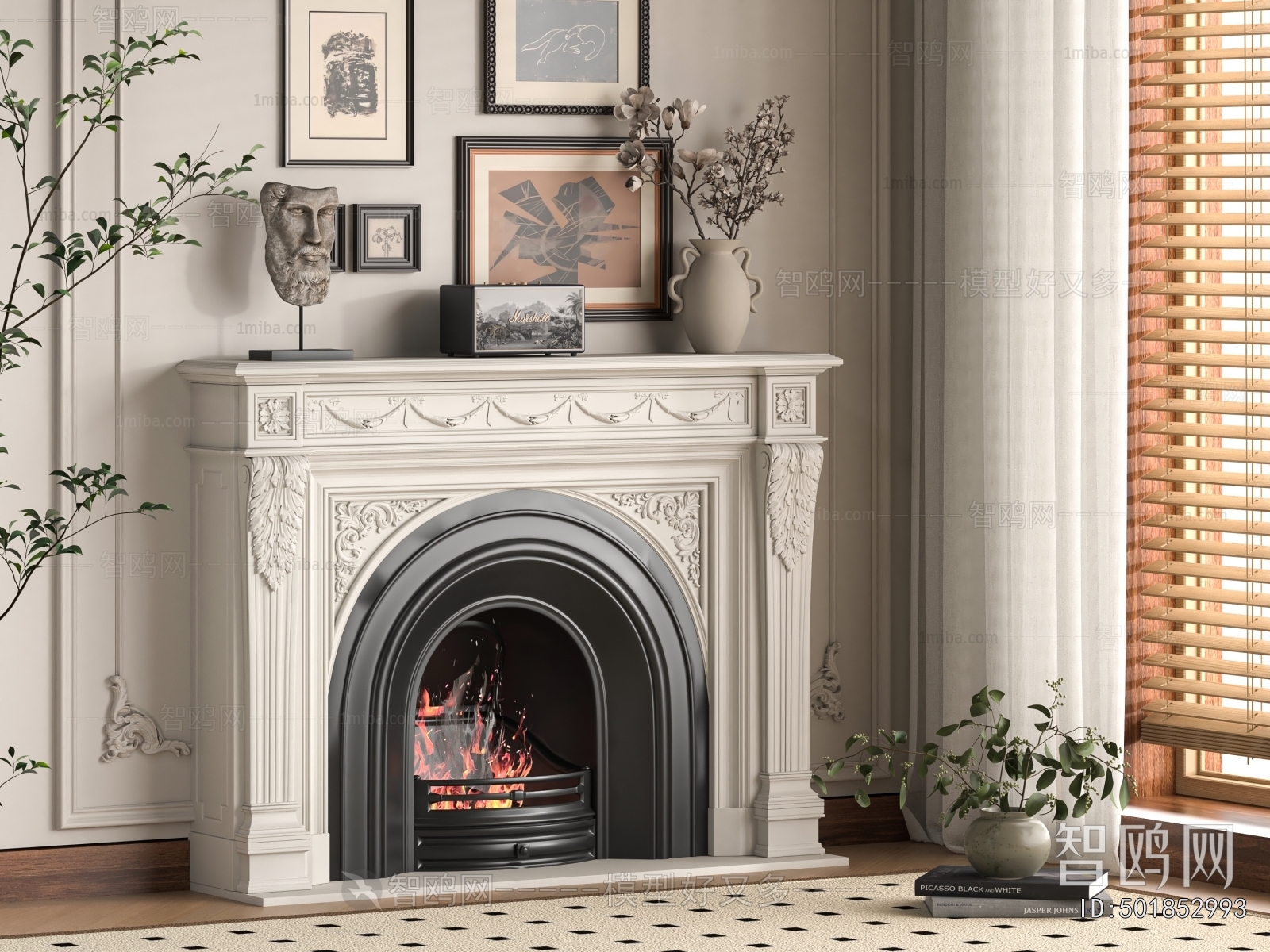 French Style Fireplace