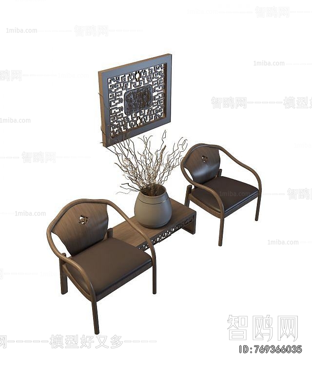 New Chinese Style Lounge Chair
