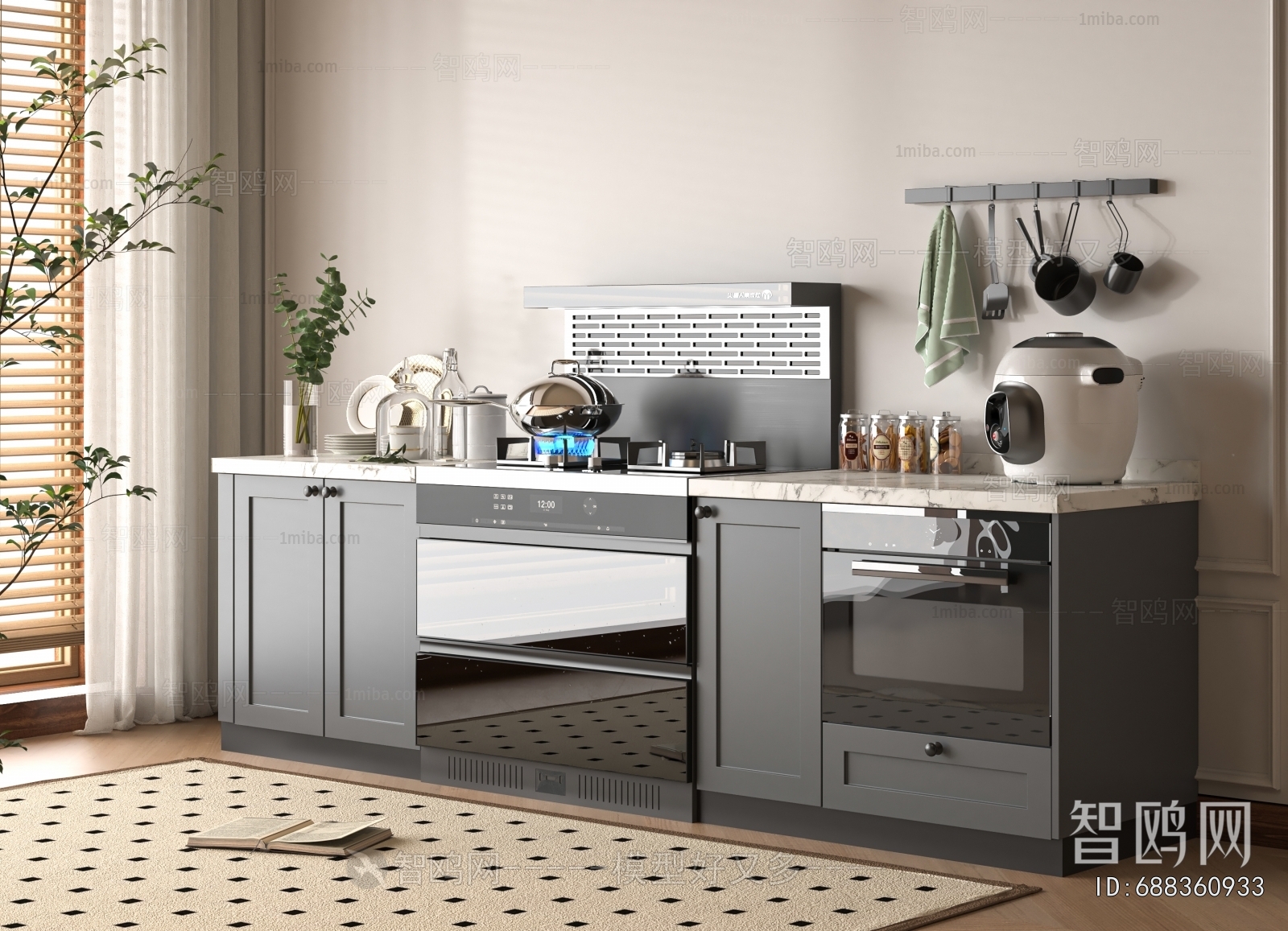 Modern Kitchen Electric Gas Range