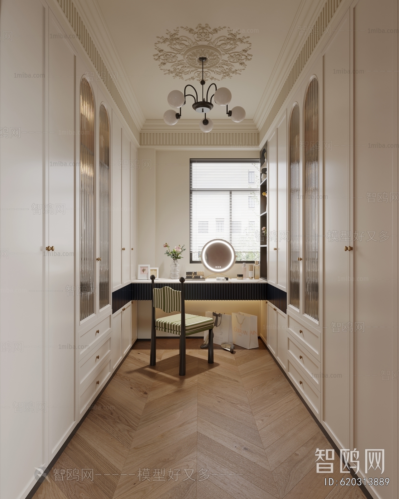 French Style Clothes Storage Area