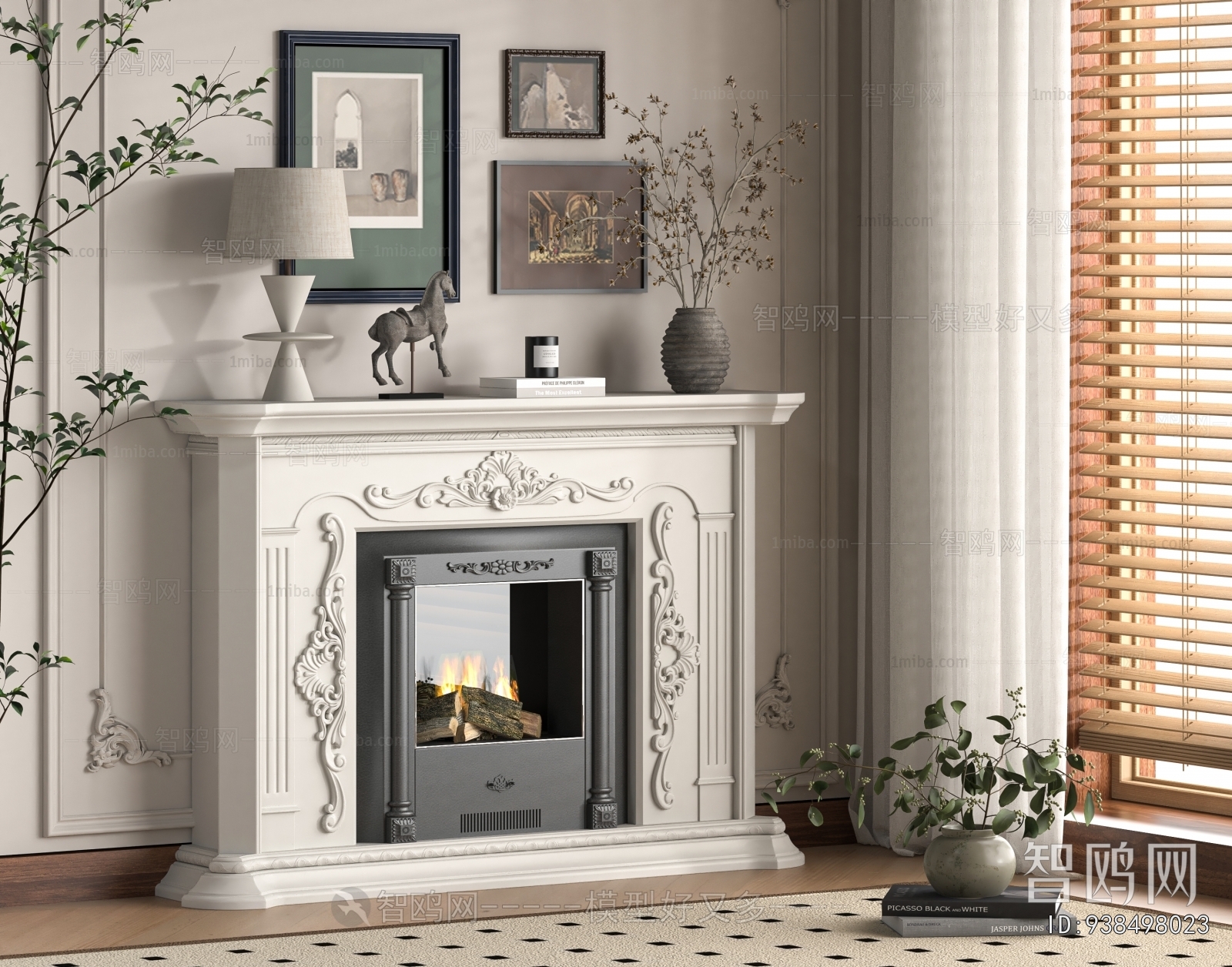 French Style Fireplace
