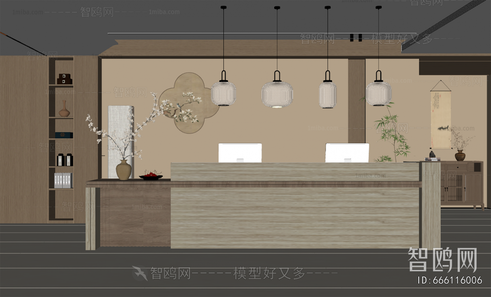 New Chinese Style Lobby Hall