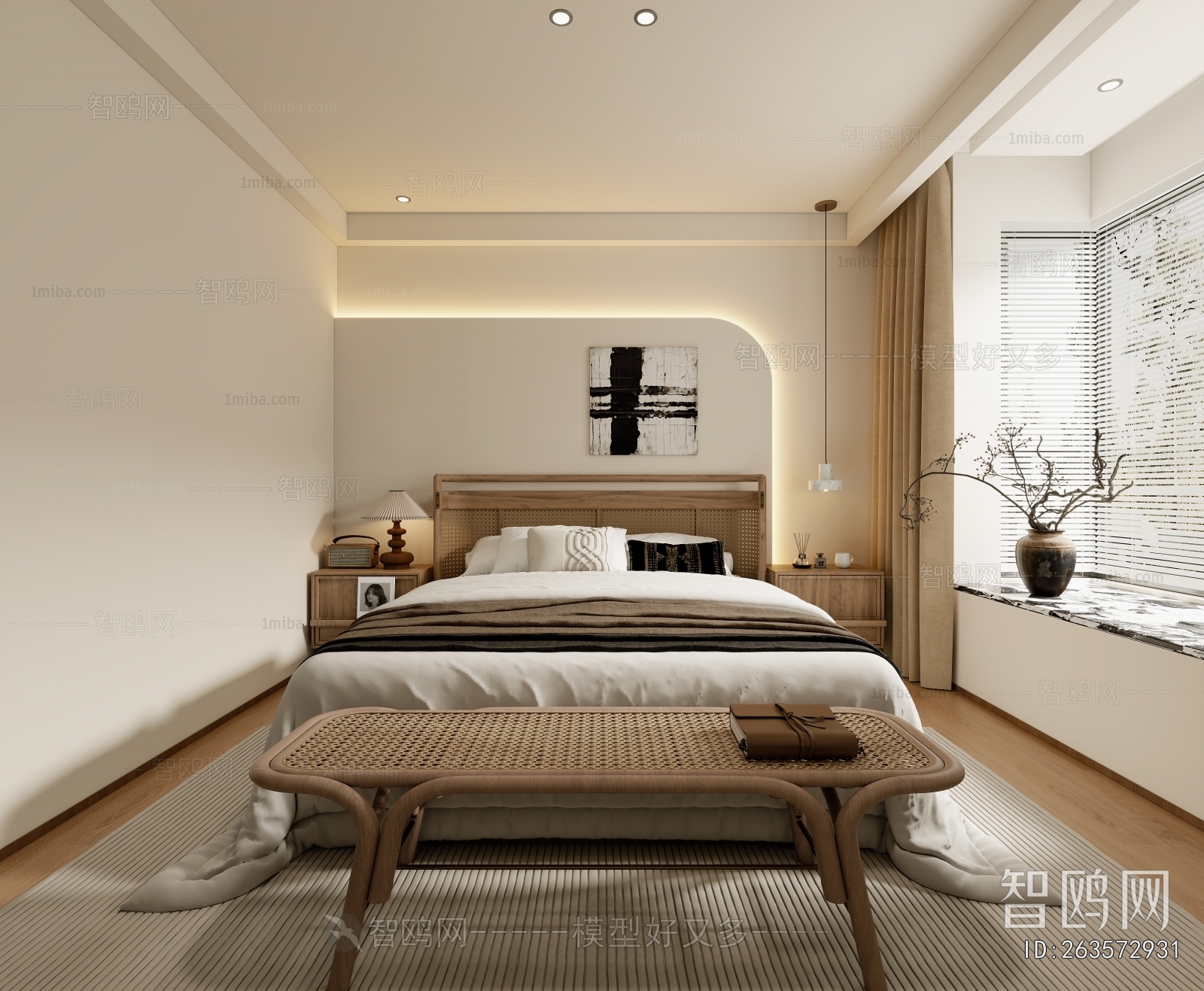 New Chinese Style Bedroom
