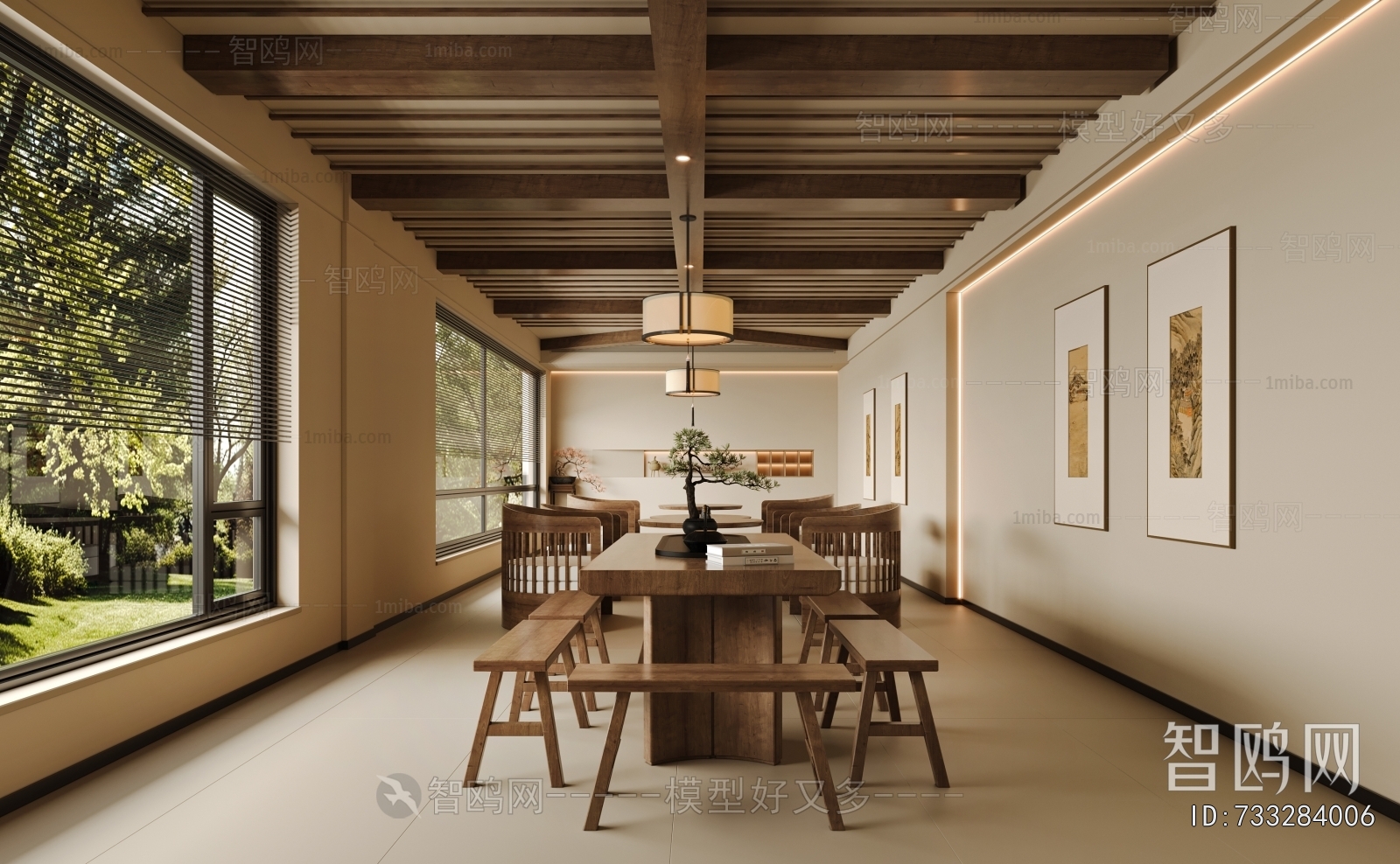 New Chinese Style Teahouse Tea House