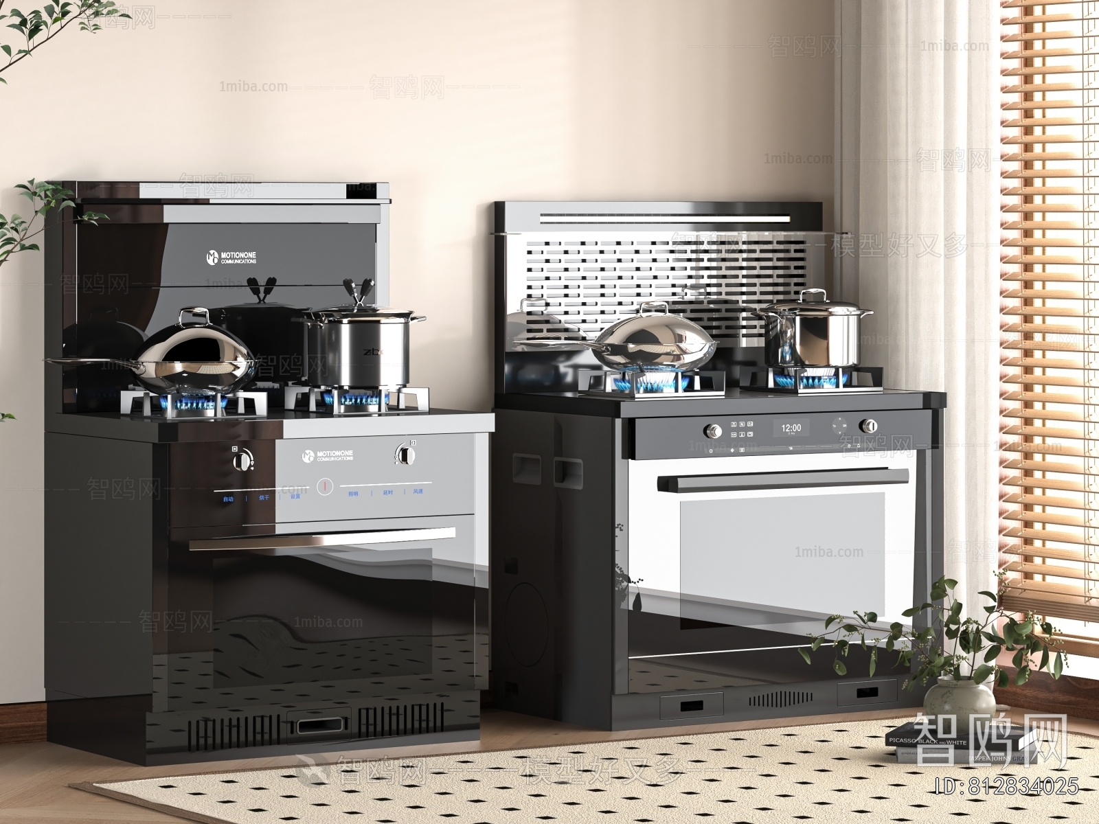 Modern Kitchen Electric Gas Range