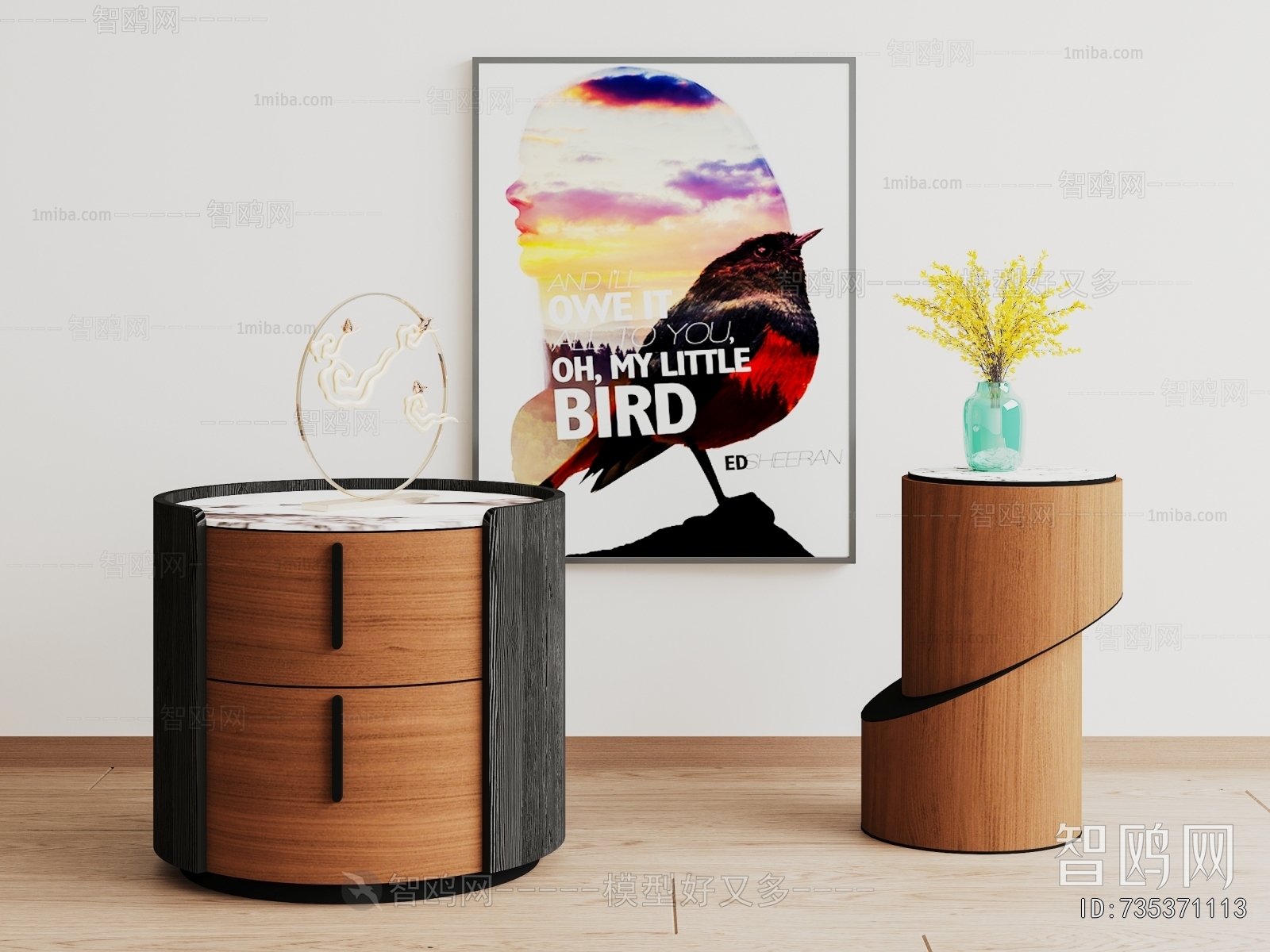 Modern Bedside Cupboard