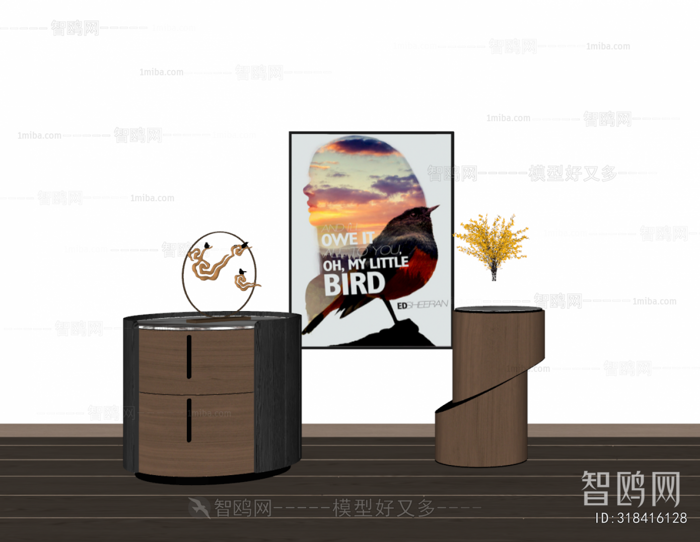 Modern Bedside Cupboard