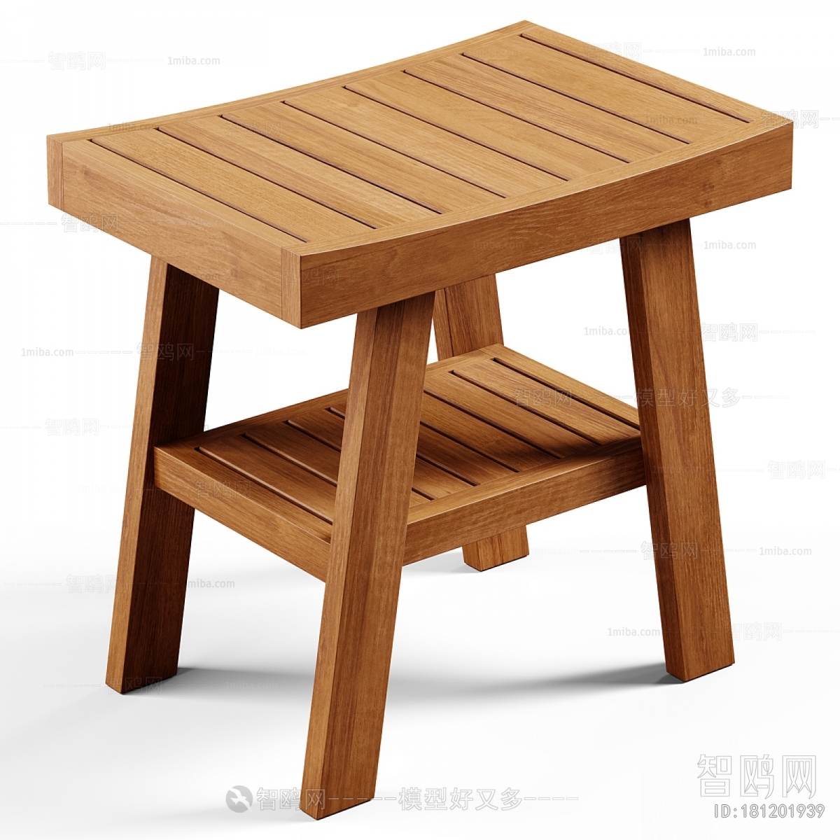 Modern Wooden Bench Or Stool