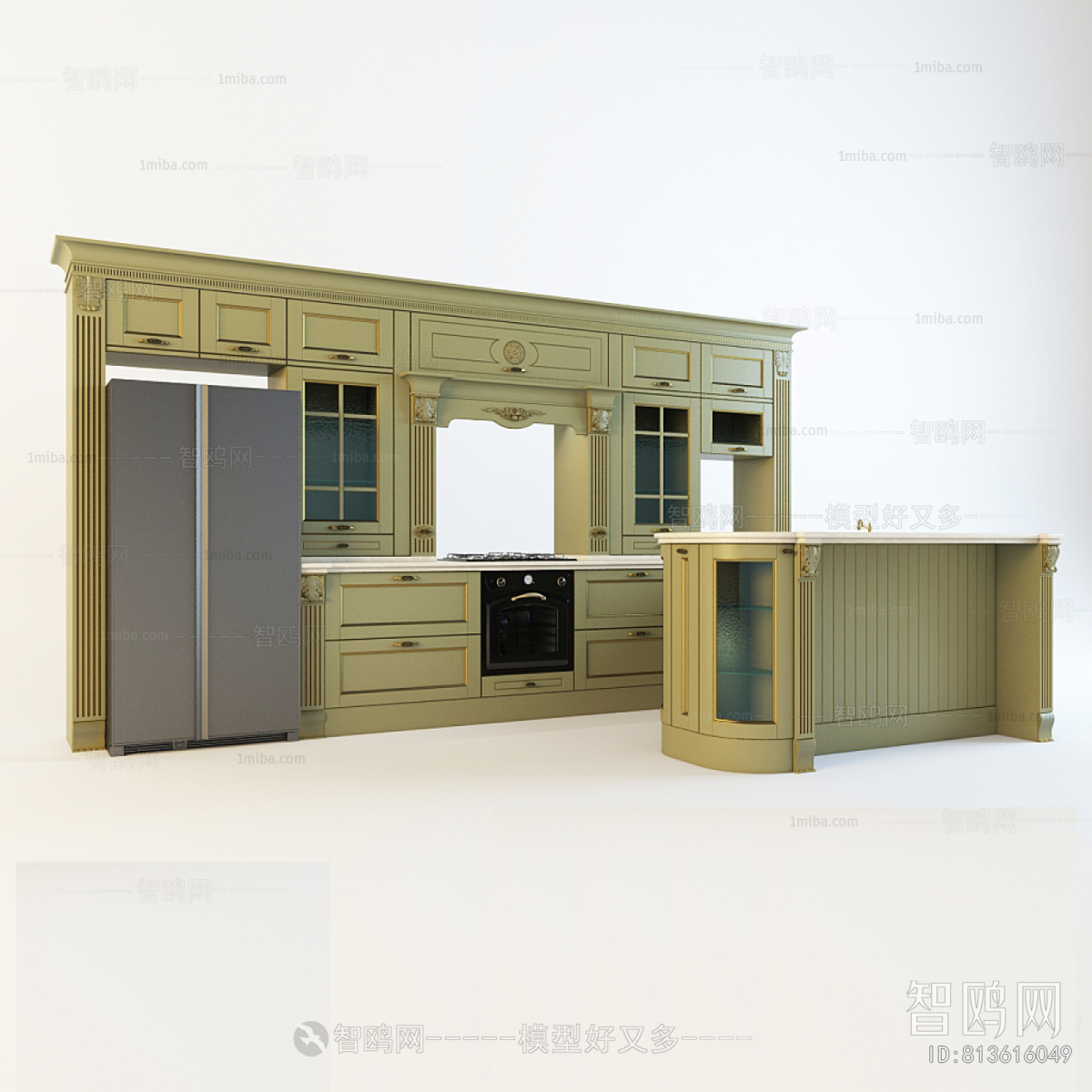 French Style Kitchen Cabinet