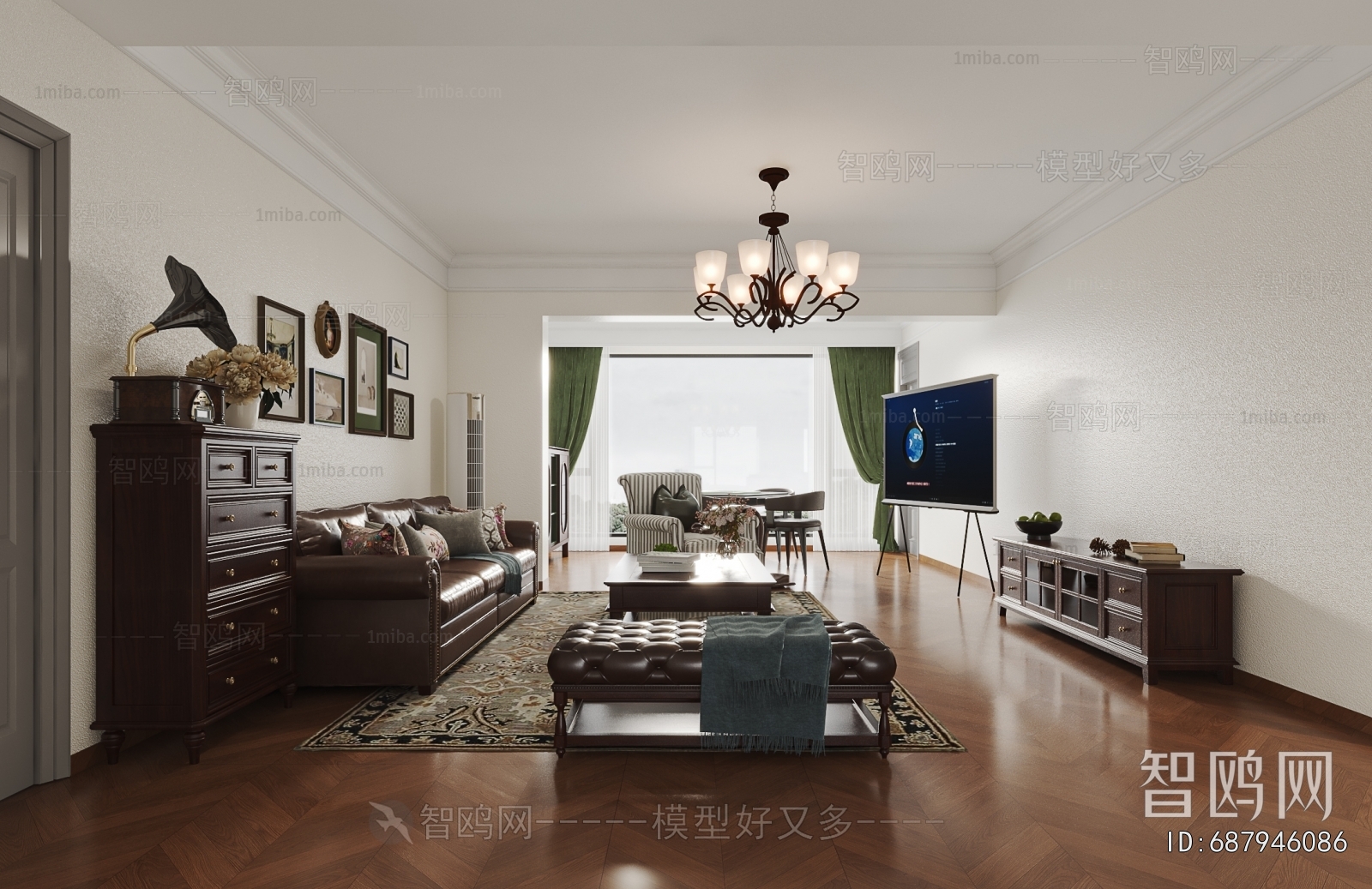 American Style A Living Room