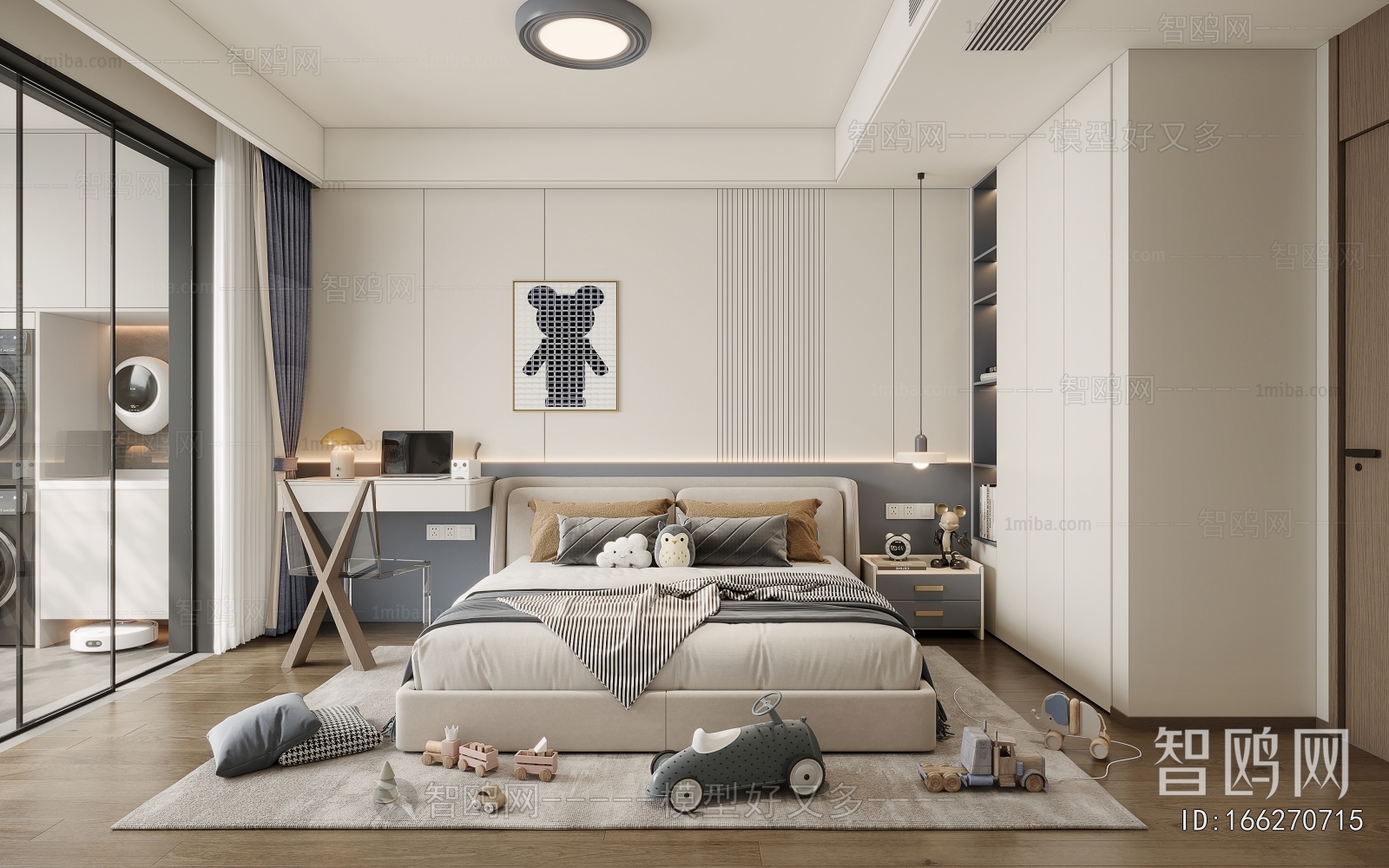 Modern Boy's Room And Son's Room