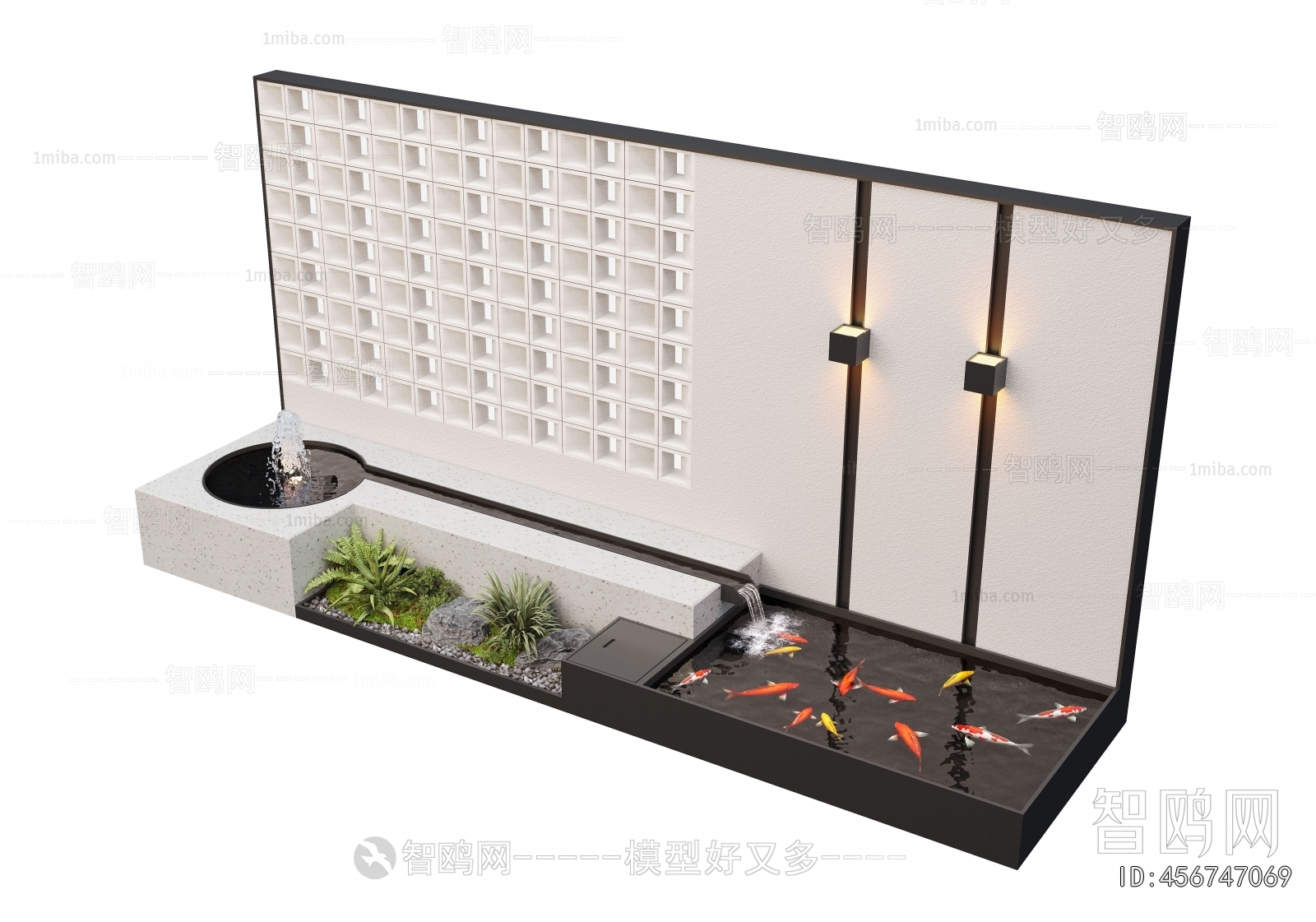 Modern Rockery Waterscape