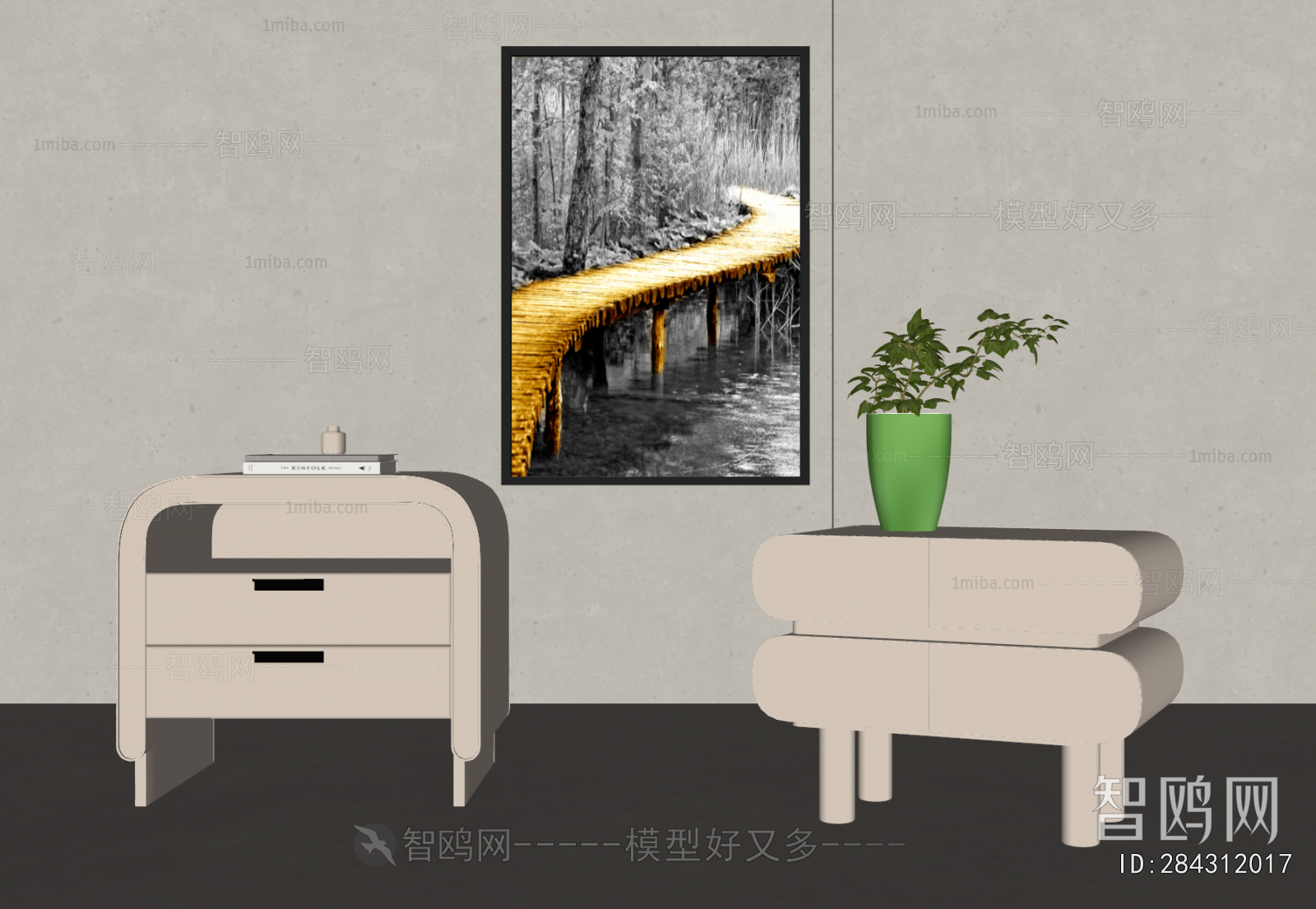 Modern Bedside Cupboard