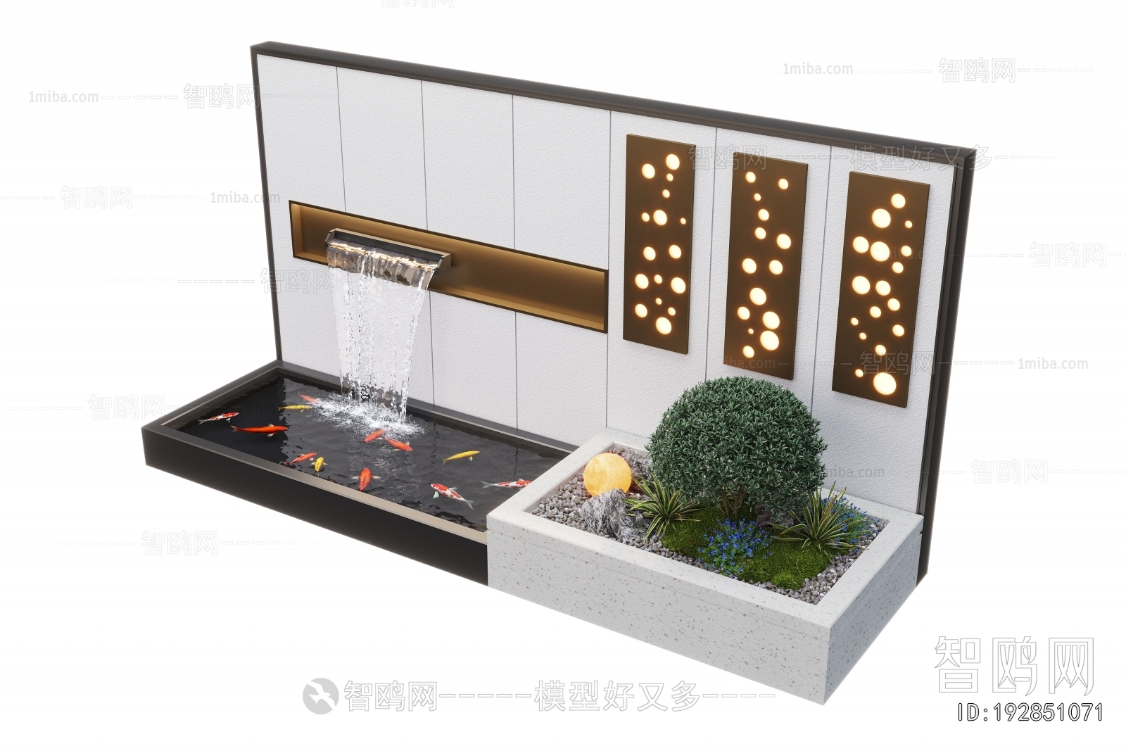 Modern Rockery Waterscape