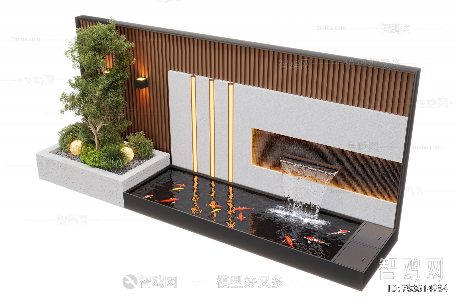 Modern Rockery Waterscape