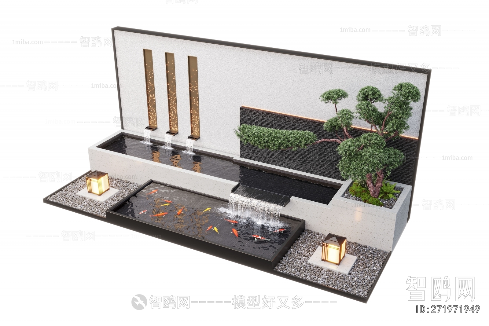 Modern Rockery Waterscape