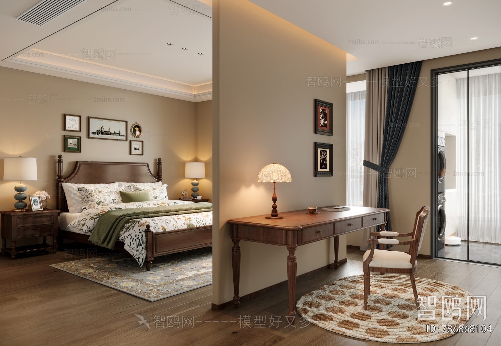 American Style Bedroom