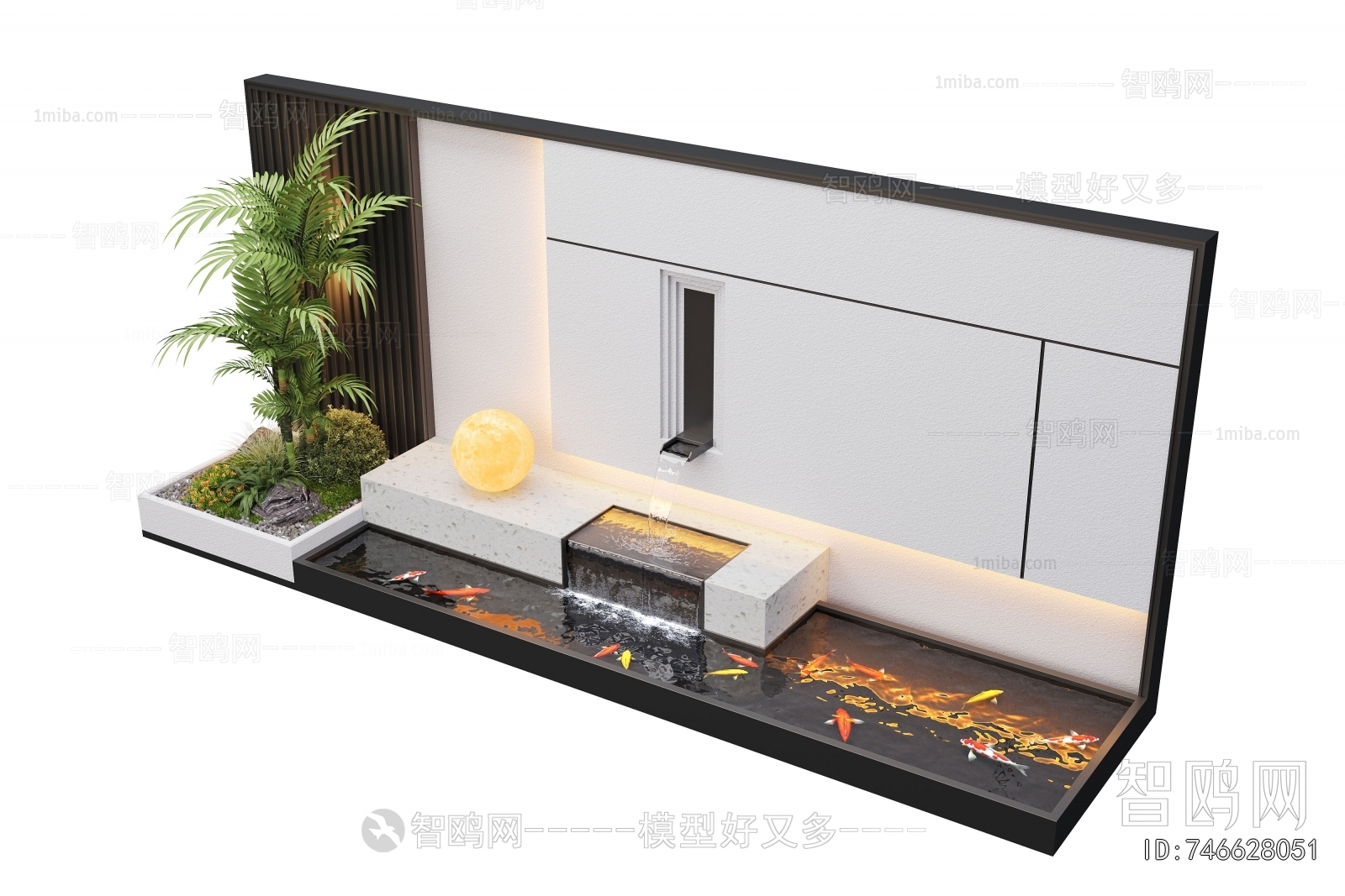 Modern Rockery Waterscape