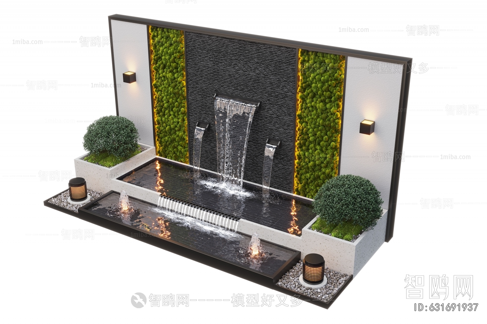 Modern Rockery Waterscape