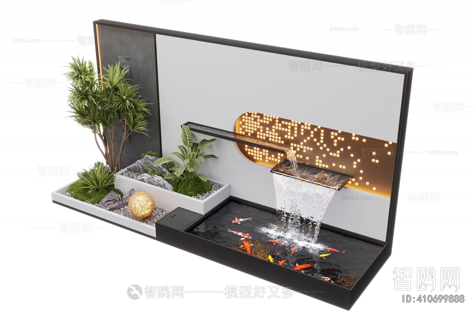 Modern Rockery Waterscape