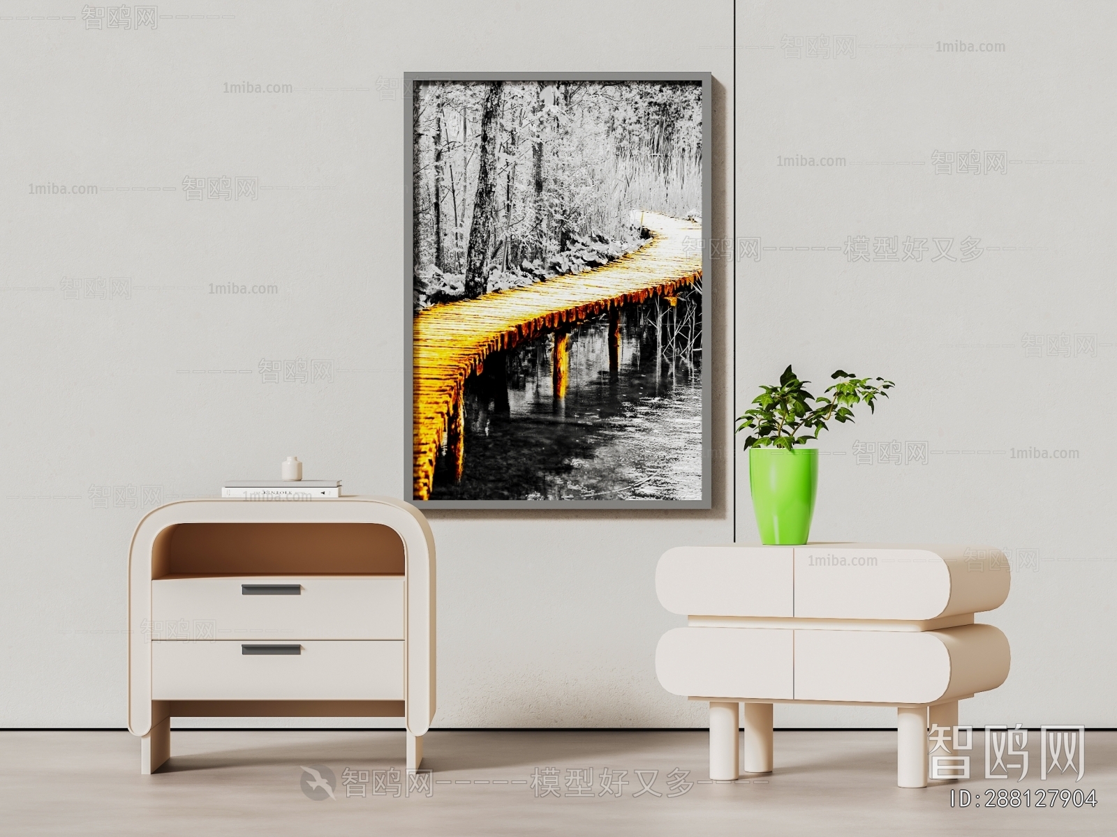 Modern Bedside Cupboard