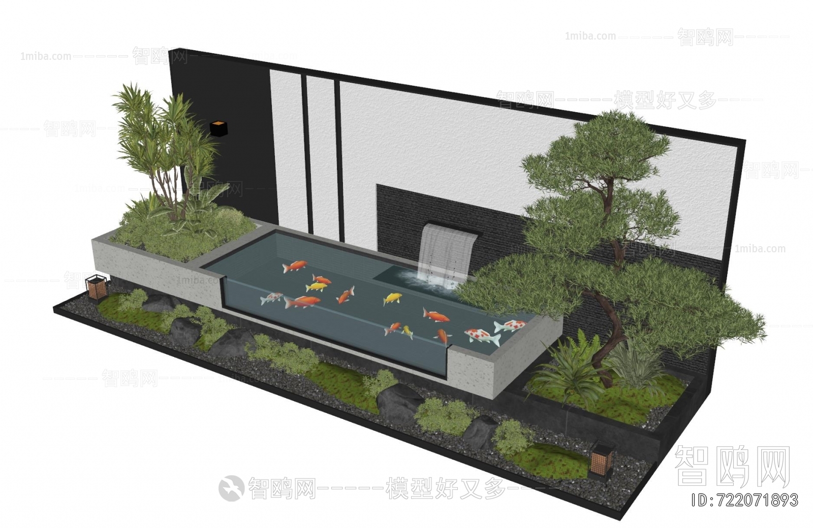 Modern Rockery Waterscape