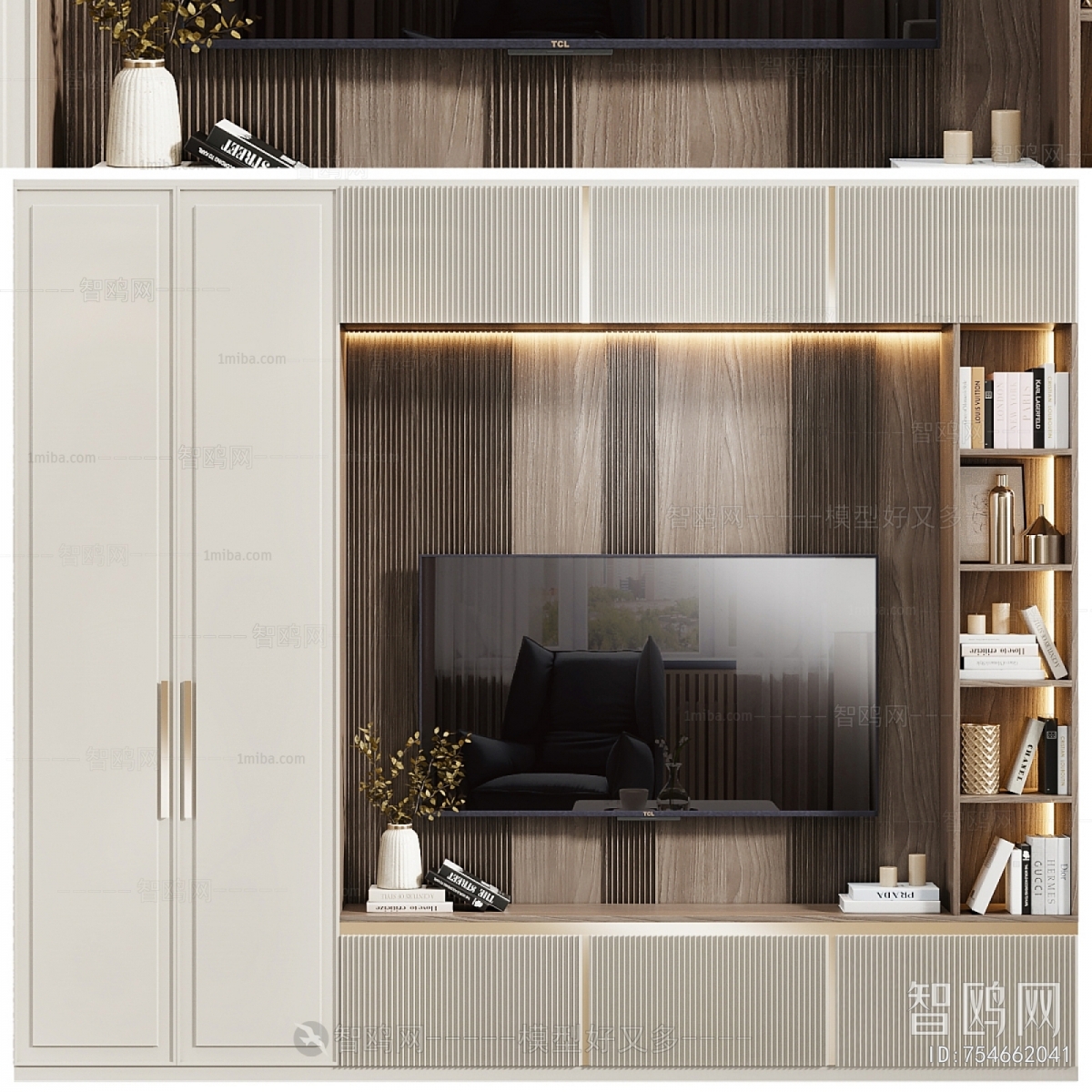 New Classical Style TV Wall